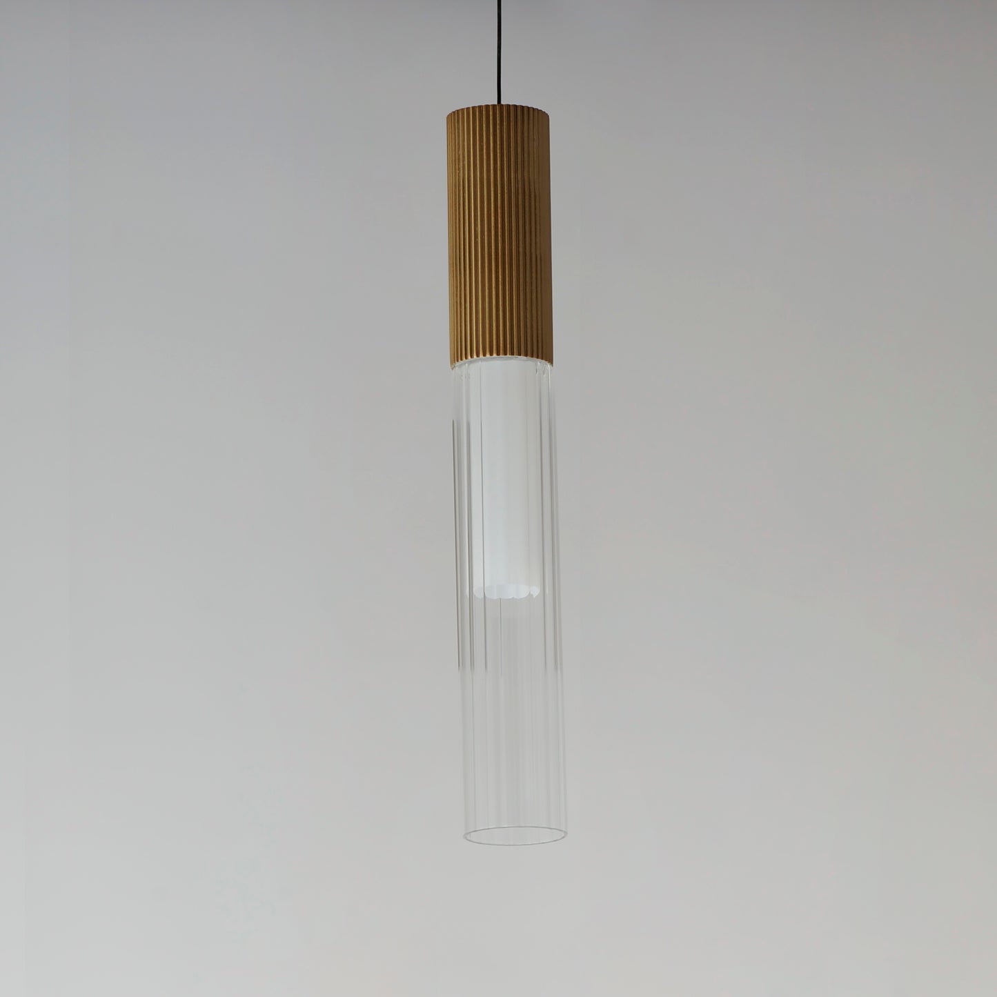 Reeds LED Pendant Gold by ET2
