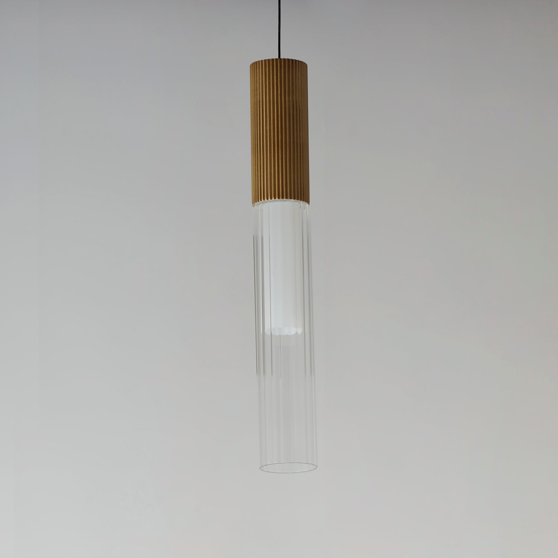 Reeds LED Pendant Gold by ET2