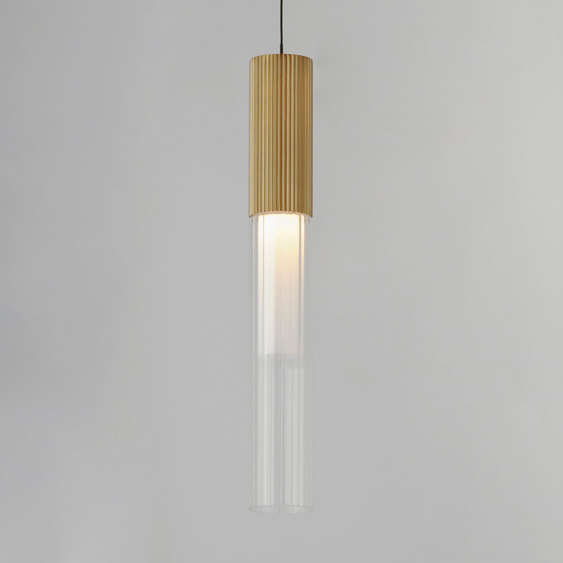 Reeds LED Pendant Gold by ET2