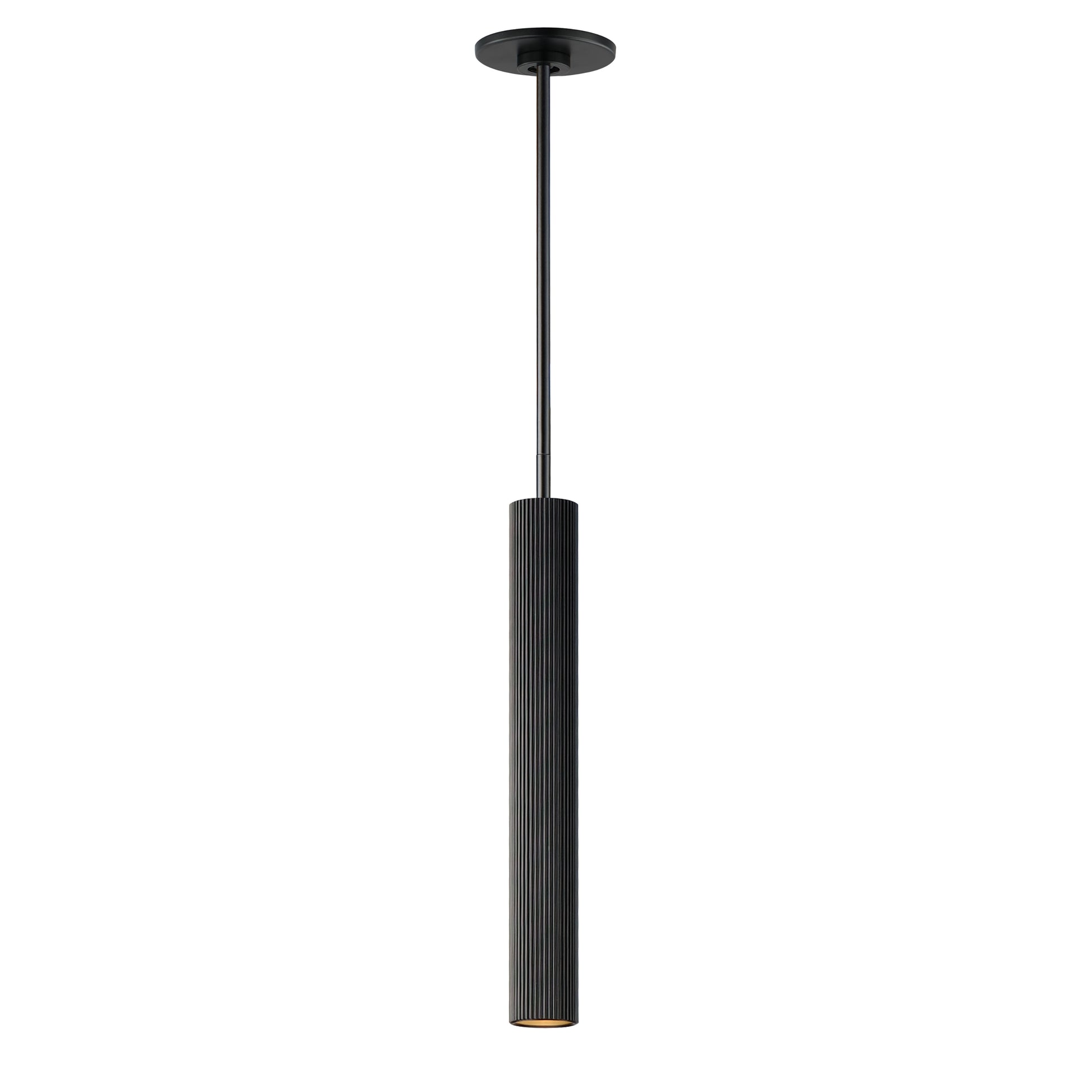 Reeds LED Pendant Stem Hung Black by ET2