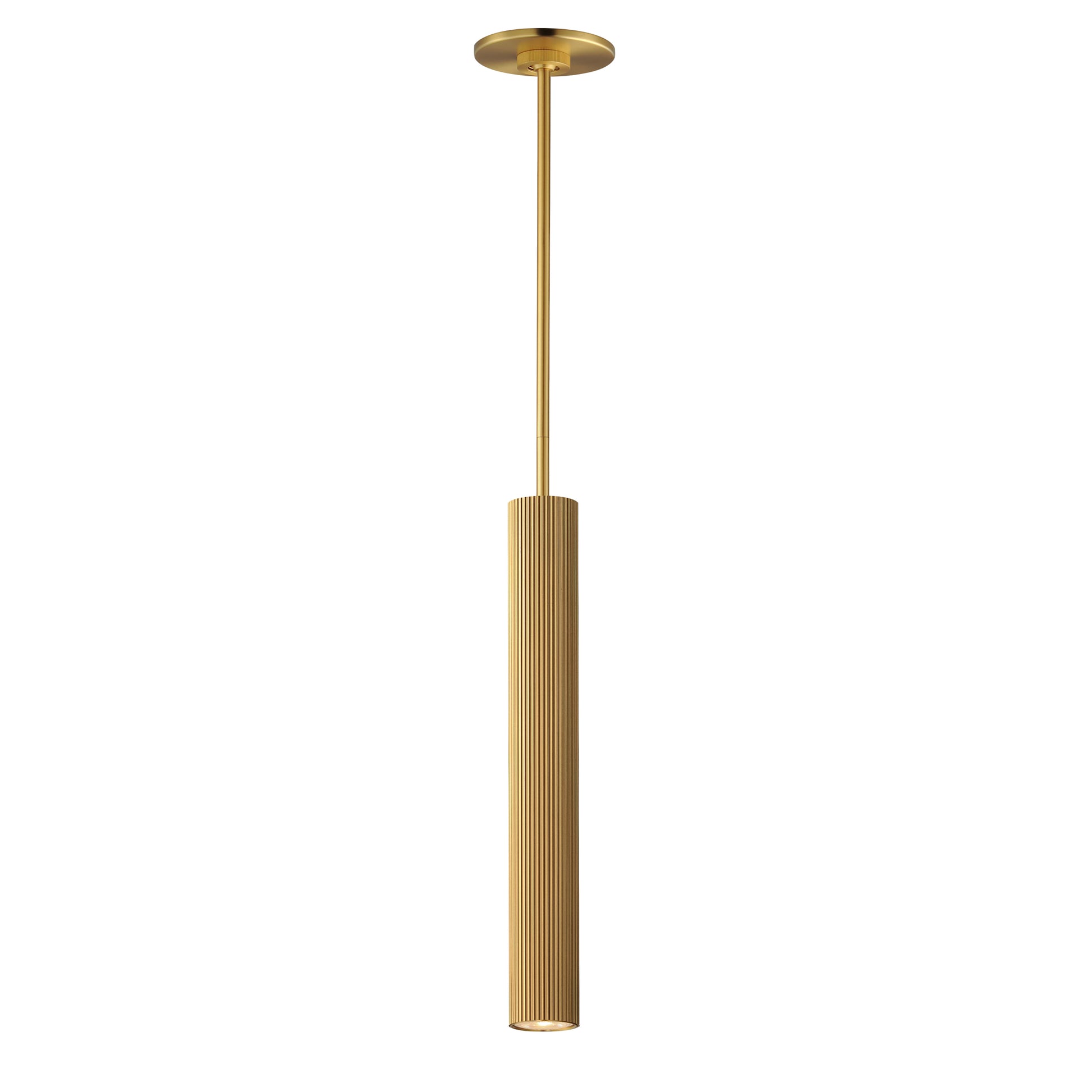 Reeds LED Pendant Stem Hung Gold by ET2