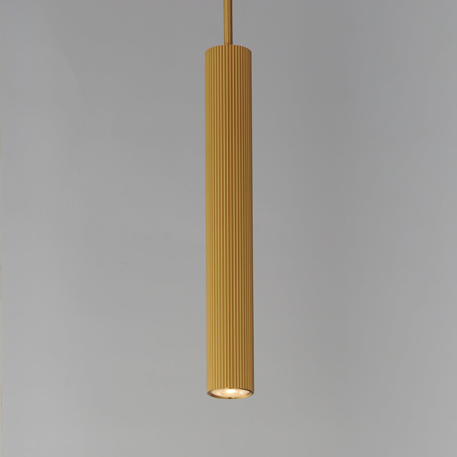 Reeds LED Pendant Stem Hung Gold by ET2