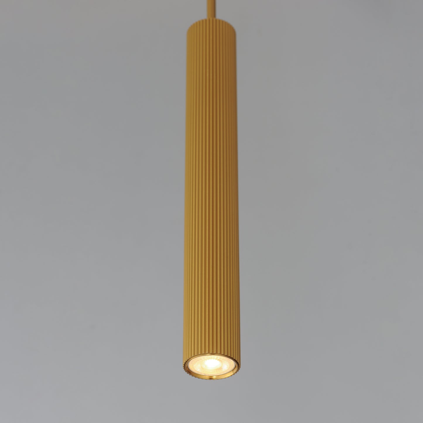 Reeds LED Pendant Stem Hung Gold by ET2