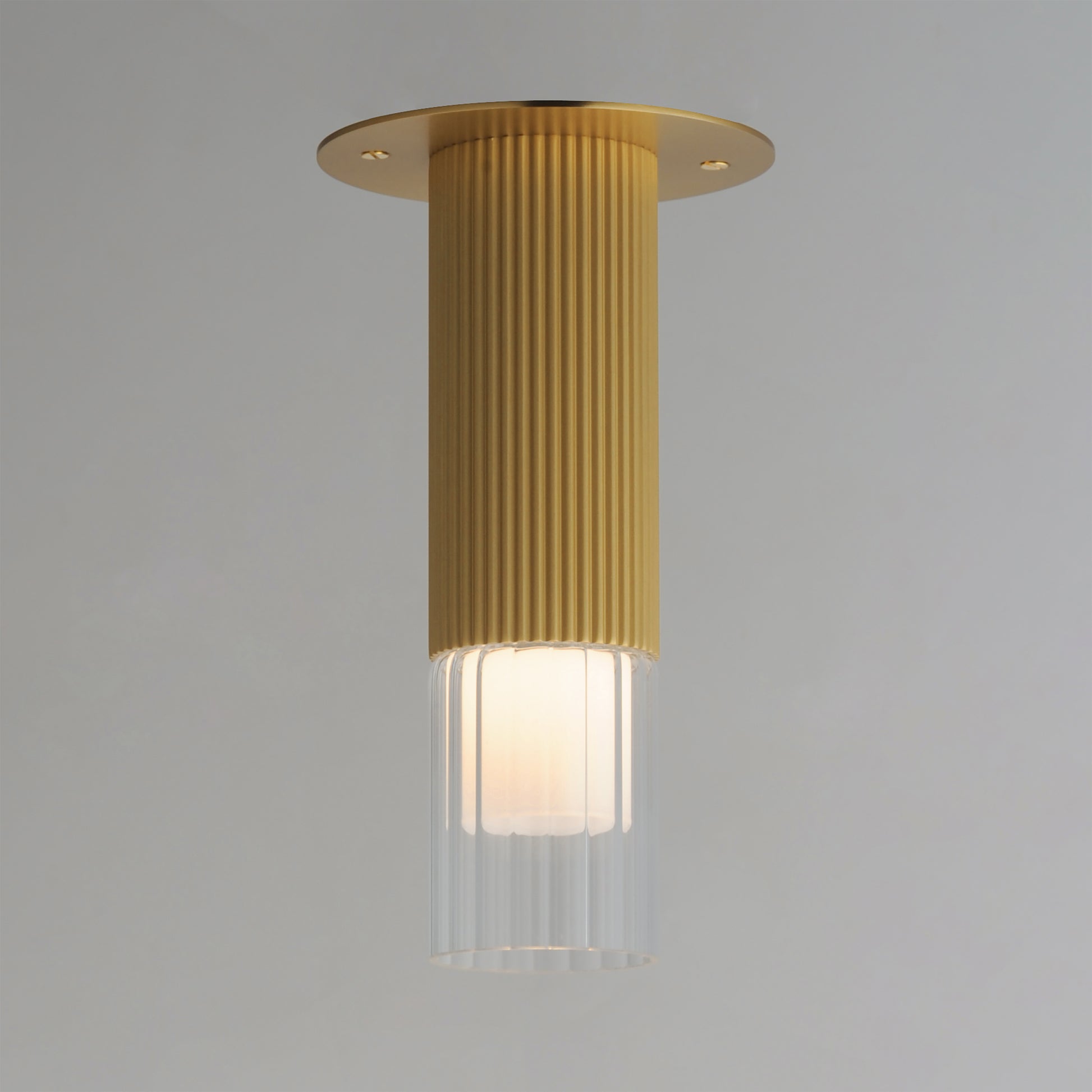 Reeds LED Flush Mount Gold by ET2