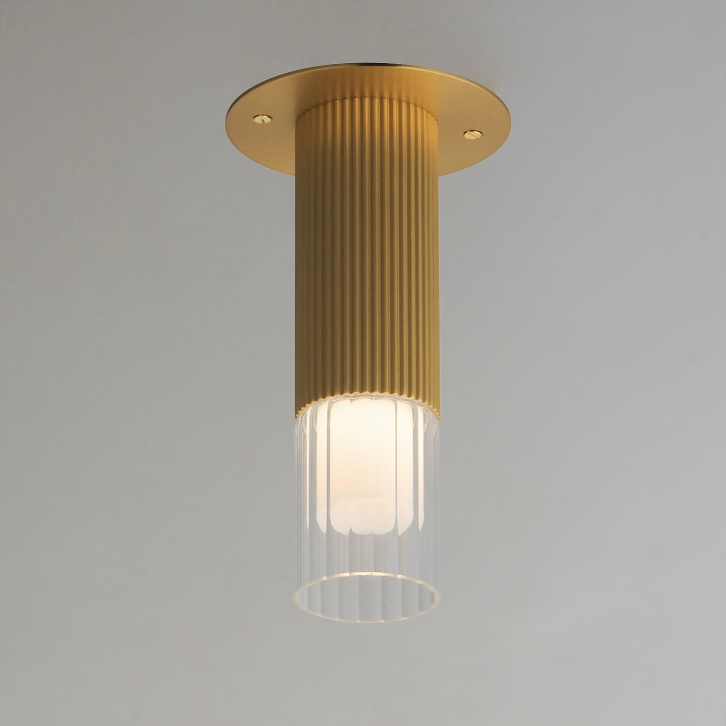 Reeds LED Flush Mount Gold by ET2