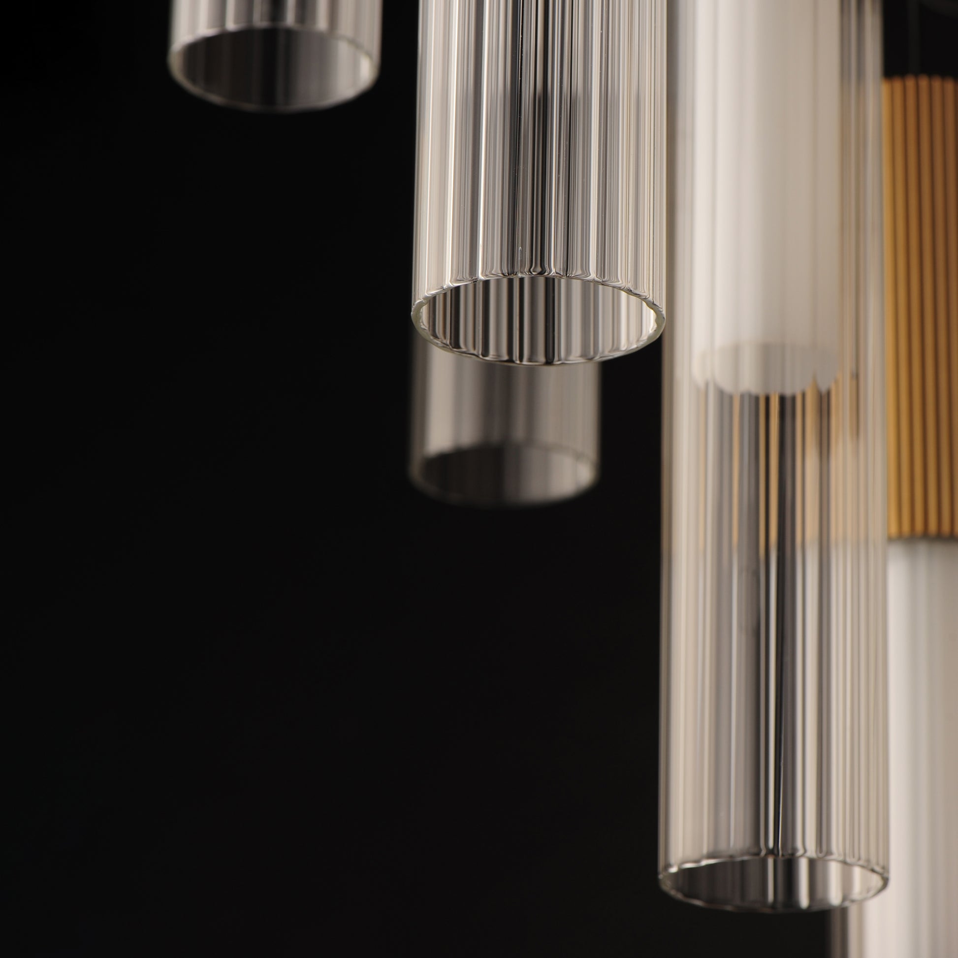 Reeds 5-Light LED Pendant Gold by ET2