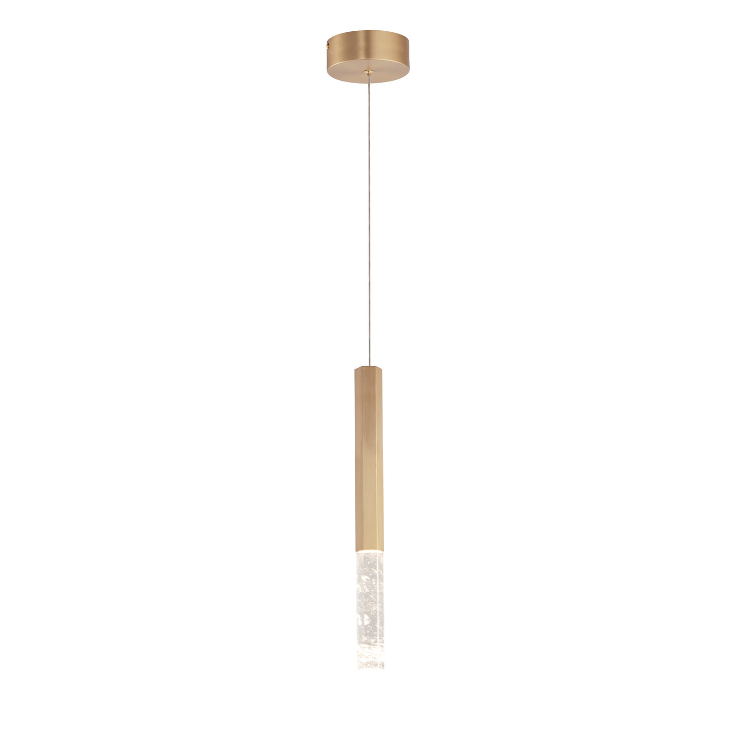 Diaphane LED Pendant Gold by ET2