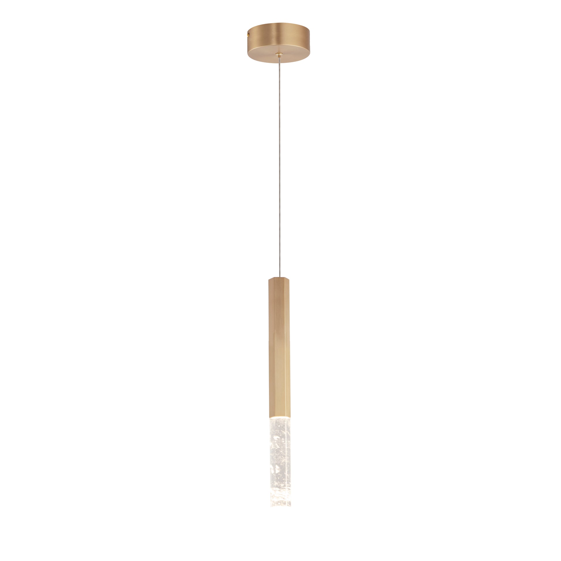 Diaphane LED Pendant Gold by ET2