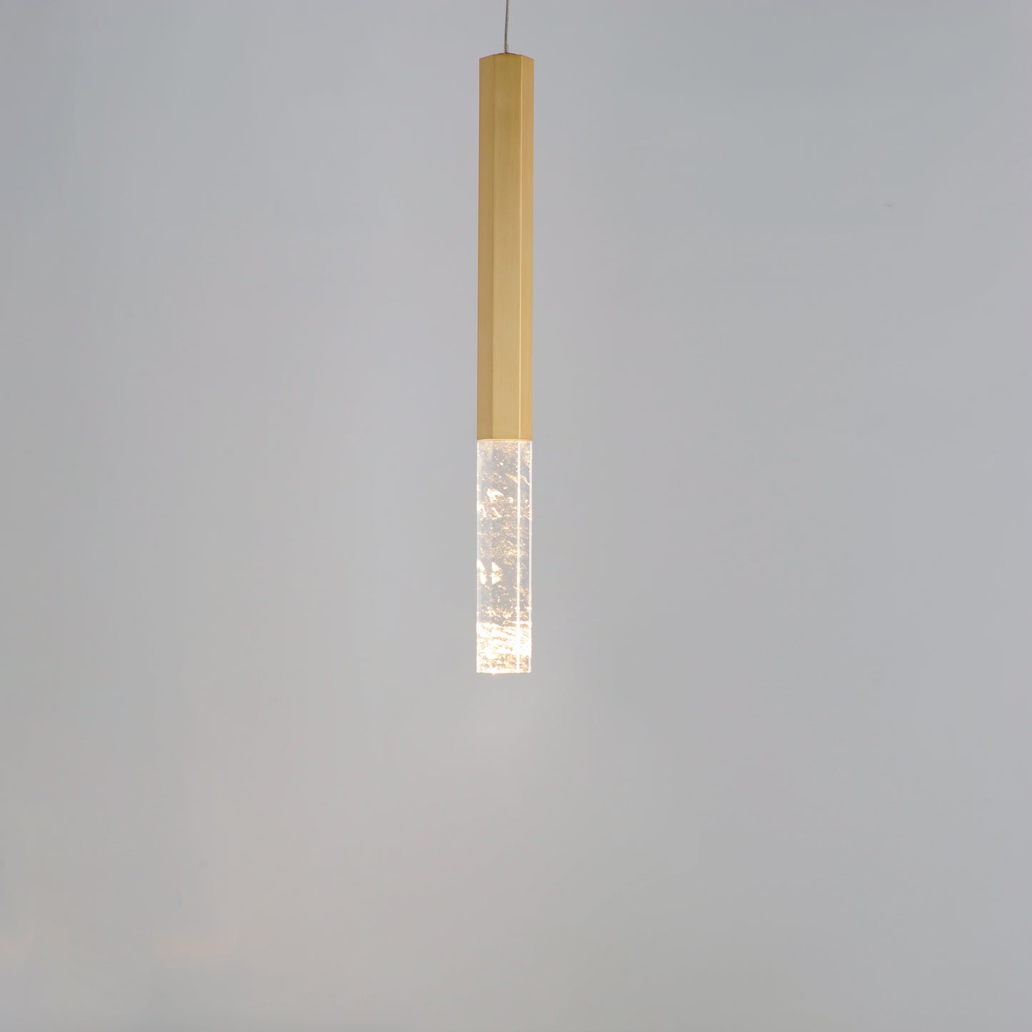 Diaphane LED Pendant Gold by ET2