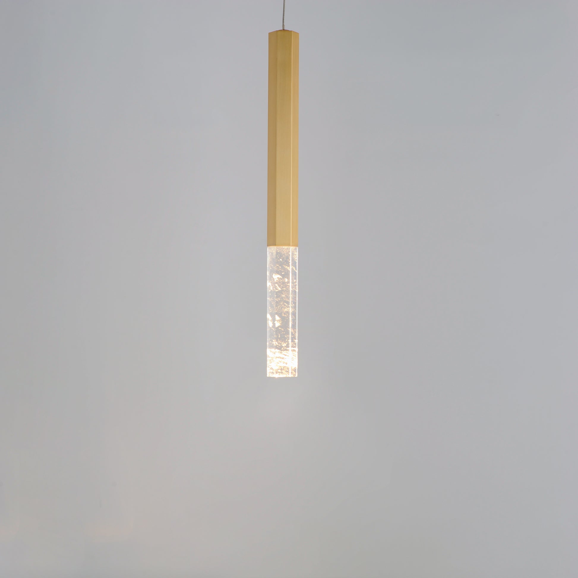 Diaphane LED Pendant Gold by ET2