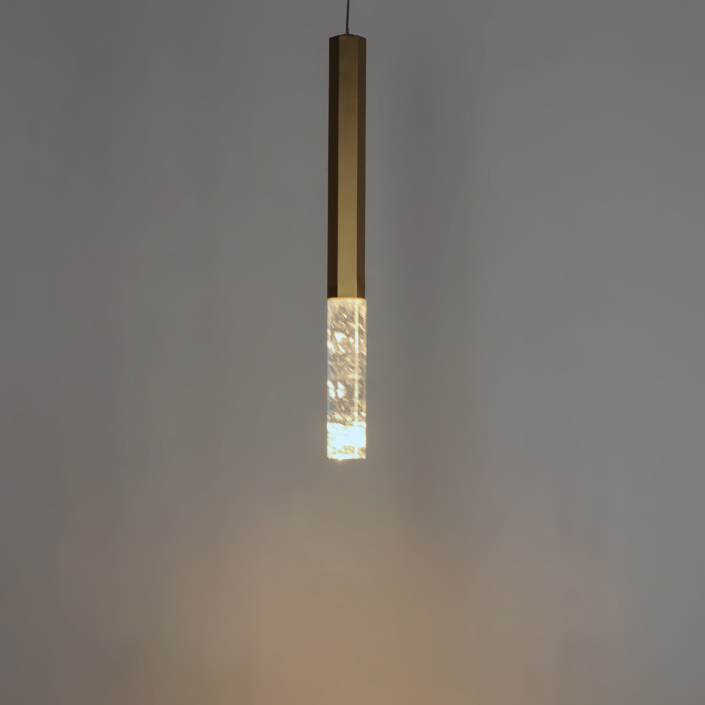 Diaphane LED Pendant Gold by ET2