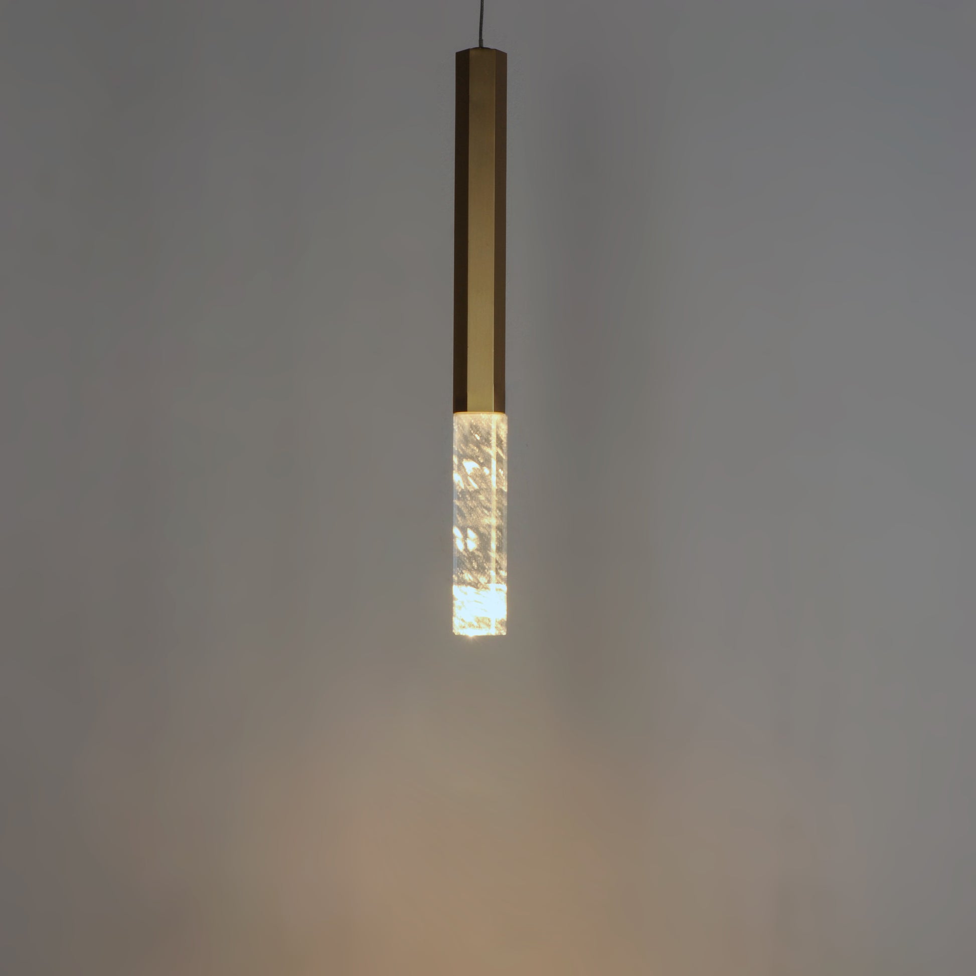 Diaphane LED Pendant Gold by ET2