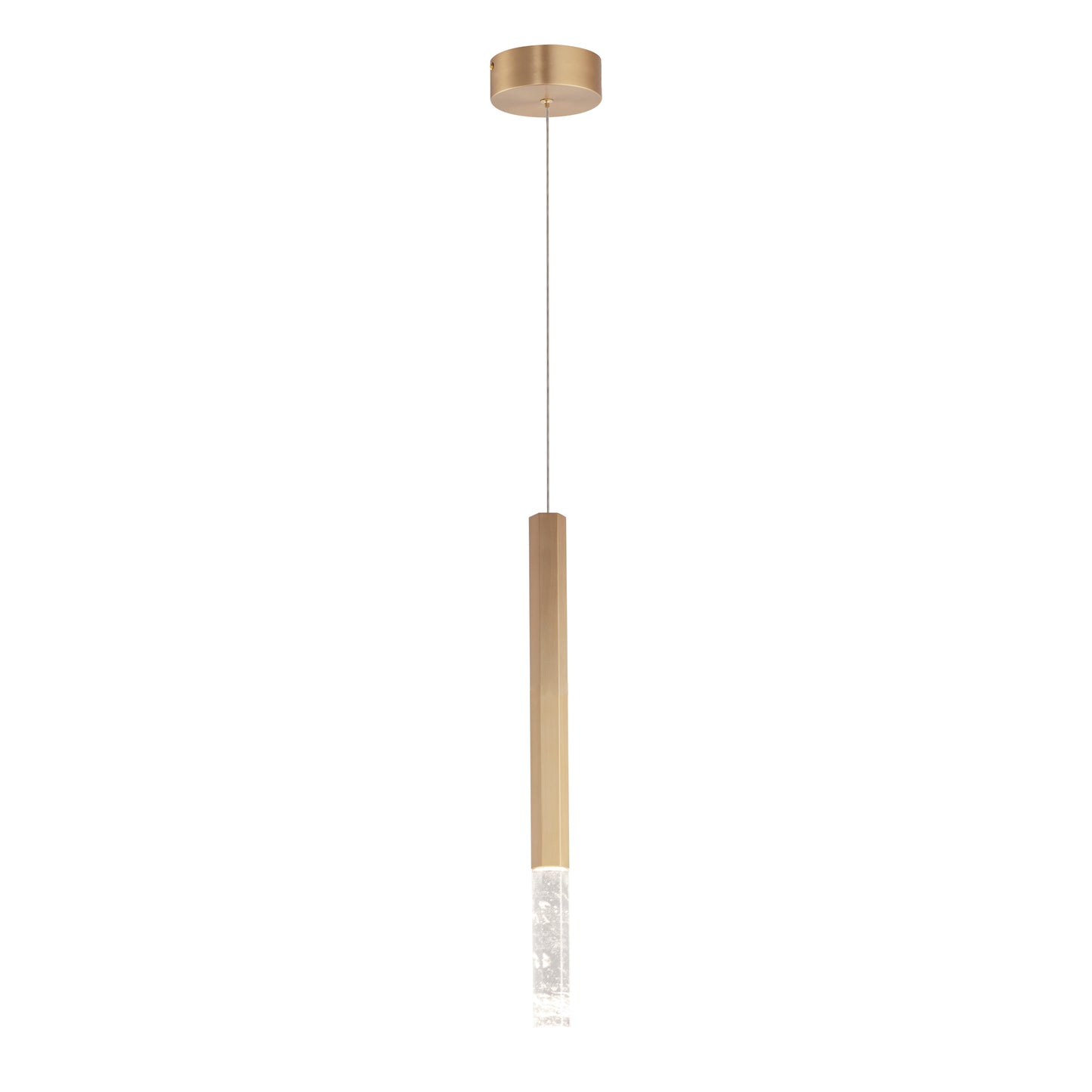 Diaphane LED Pendant Gold by ET2