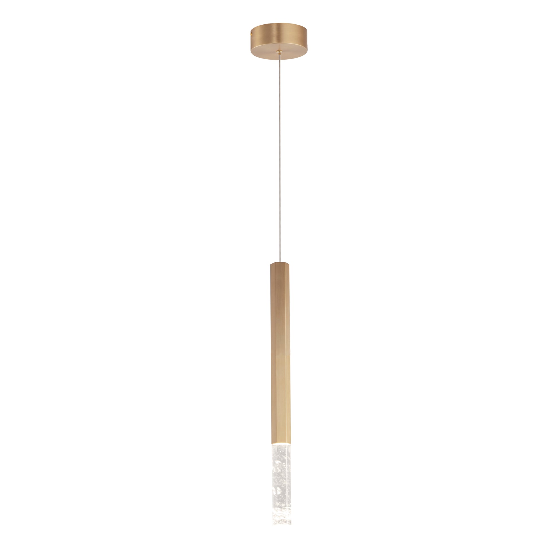 Diaphane LED Pendant Gold by ET2