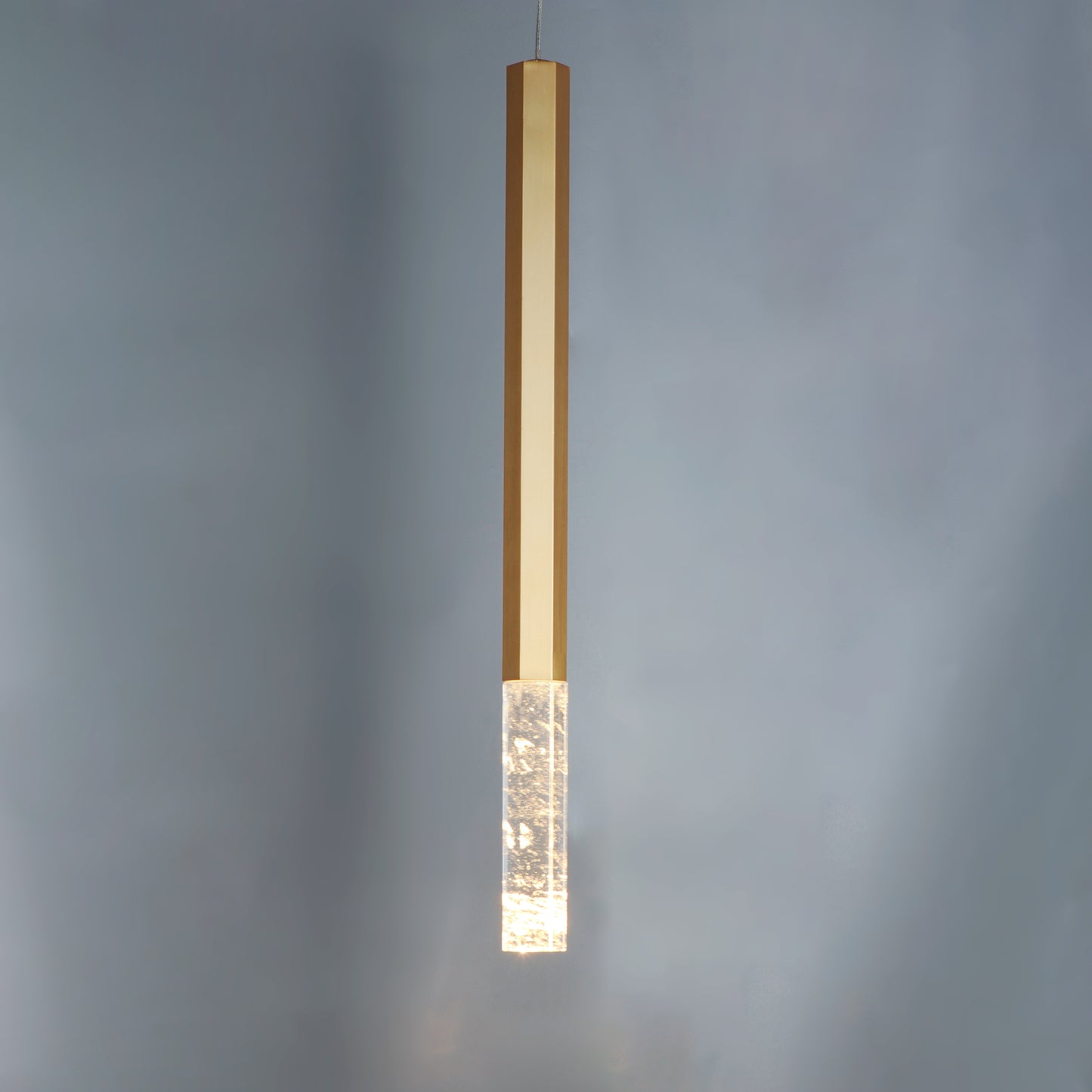 Diaphane LED Pendant Gold by ET2