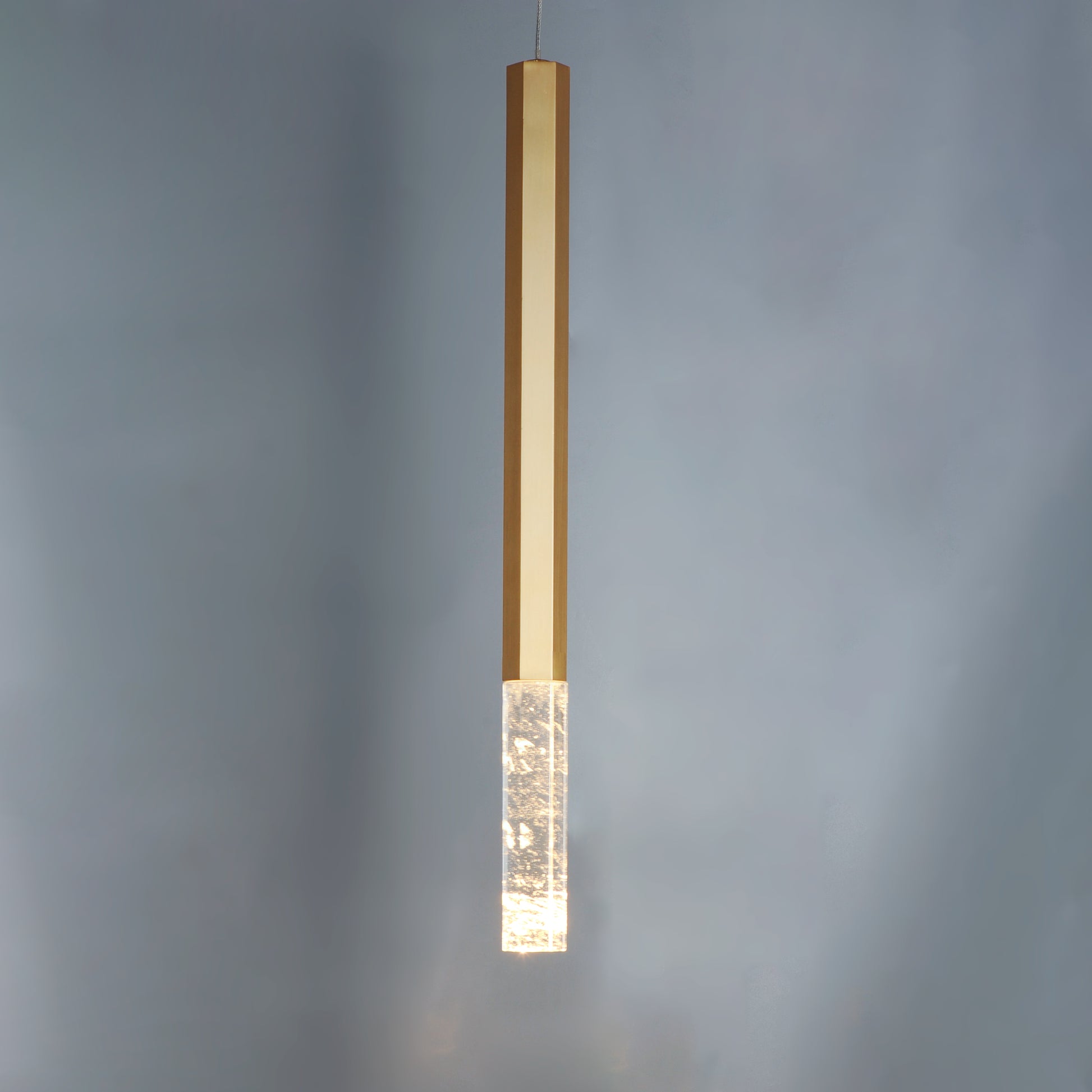 Diaphane LED Pendant Gold by ET2