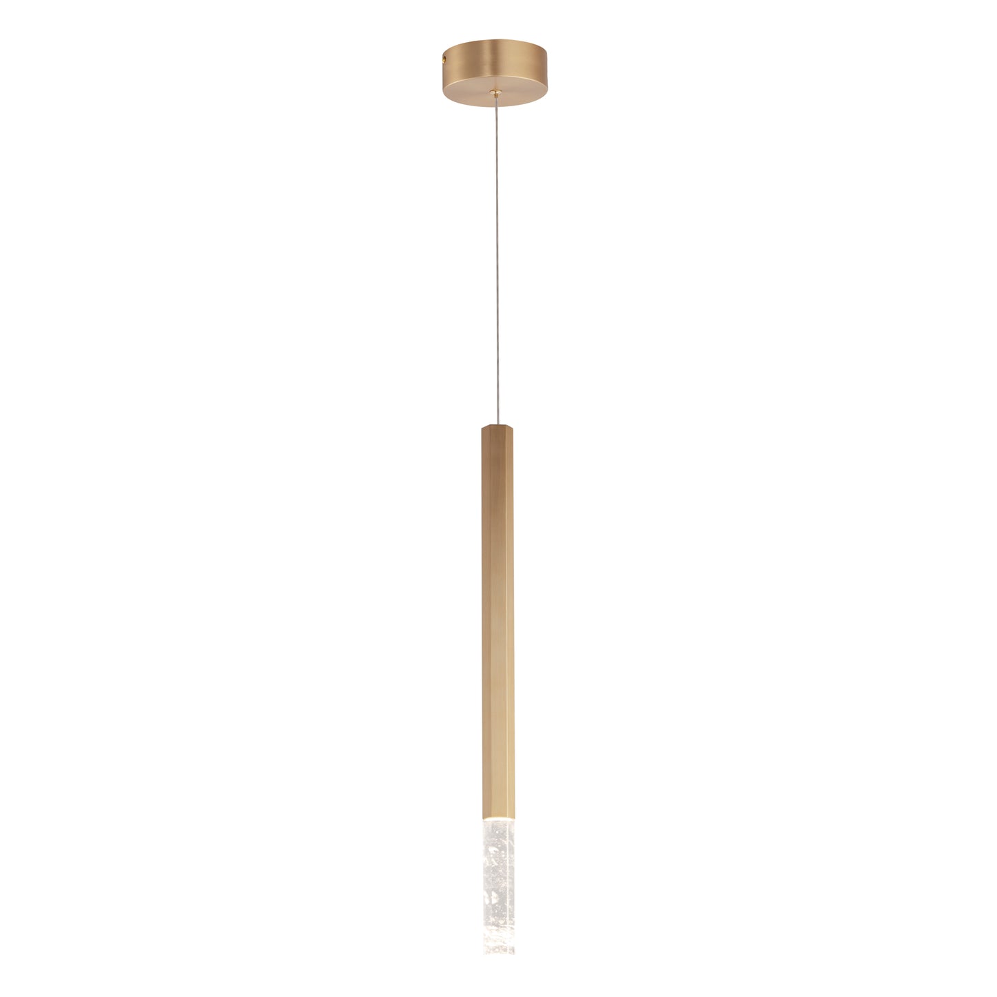 Diaphane LED Pendant Gold by ET2