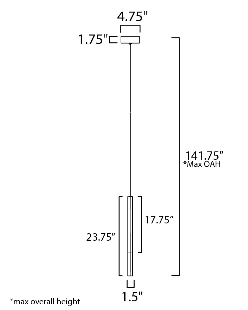 Diaphane LED Pendant Black by ET2