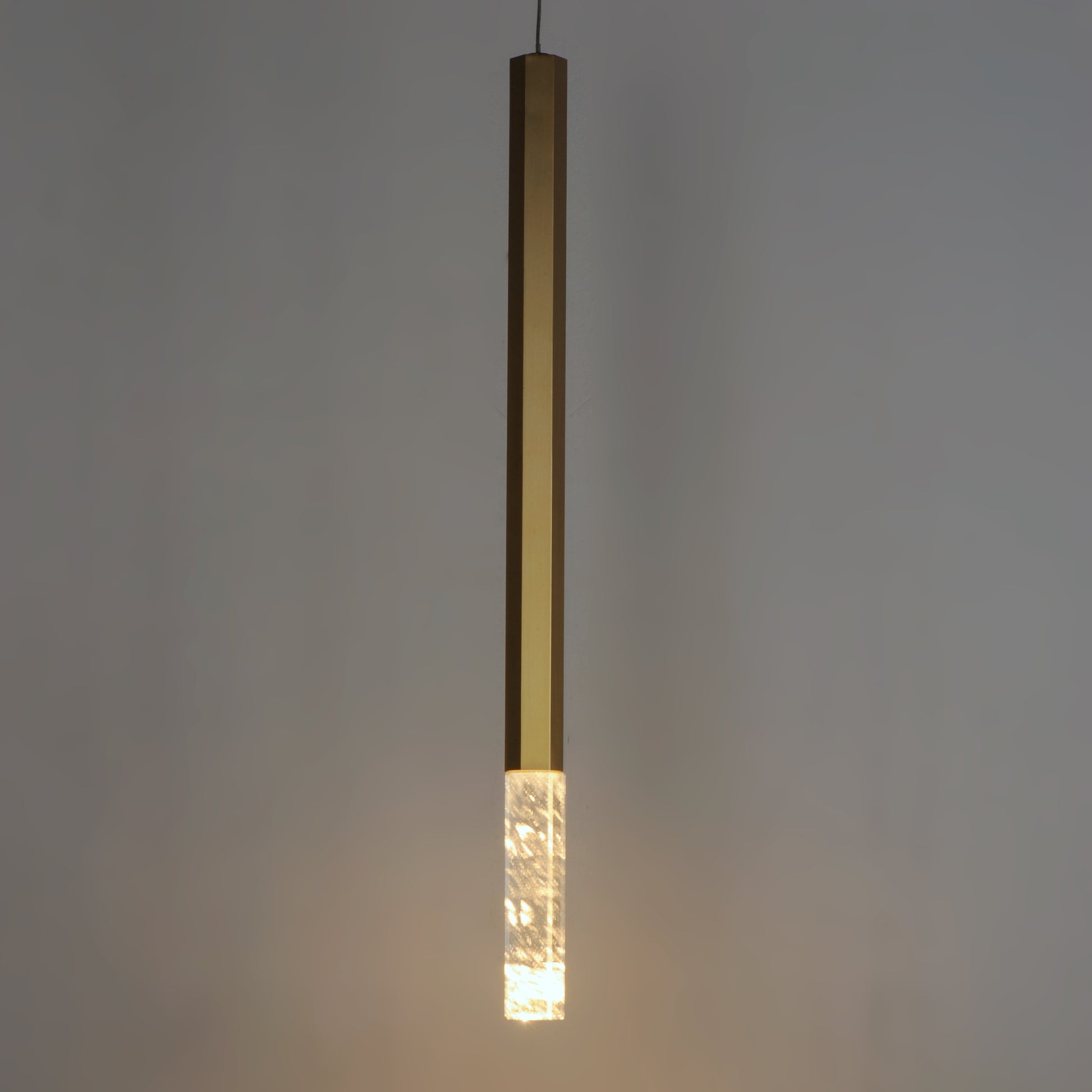 Diaphane LED Pendant Gold by ET2