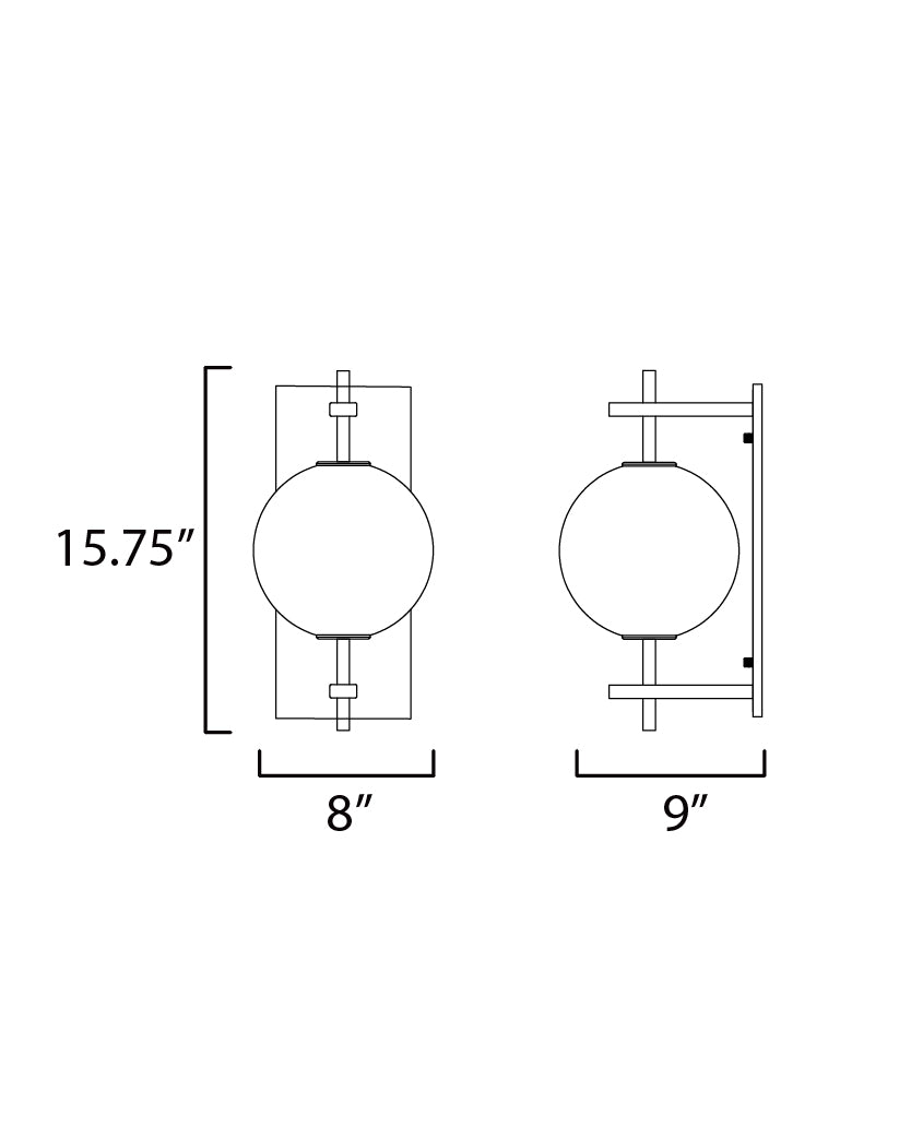 Axle LED Wall Sconce Gold by ET2