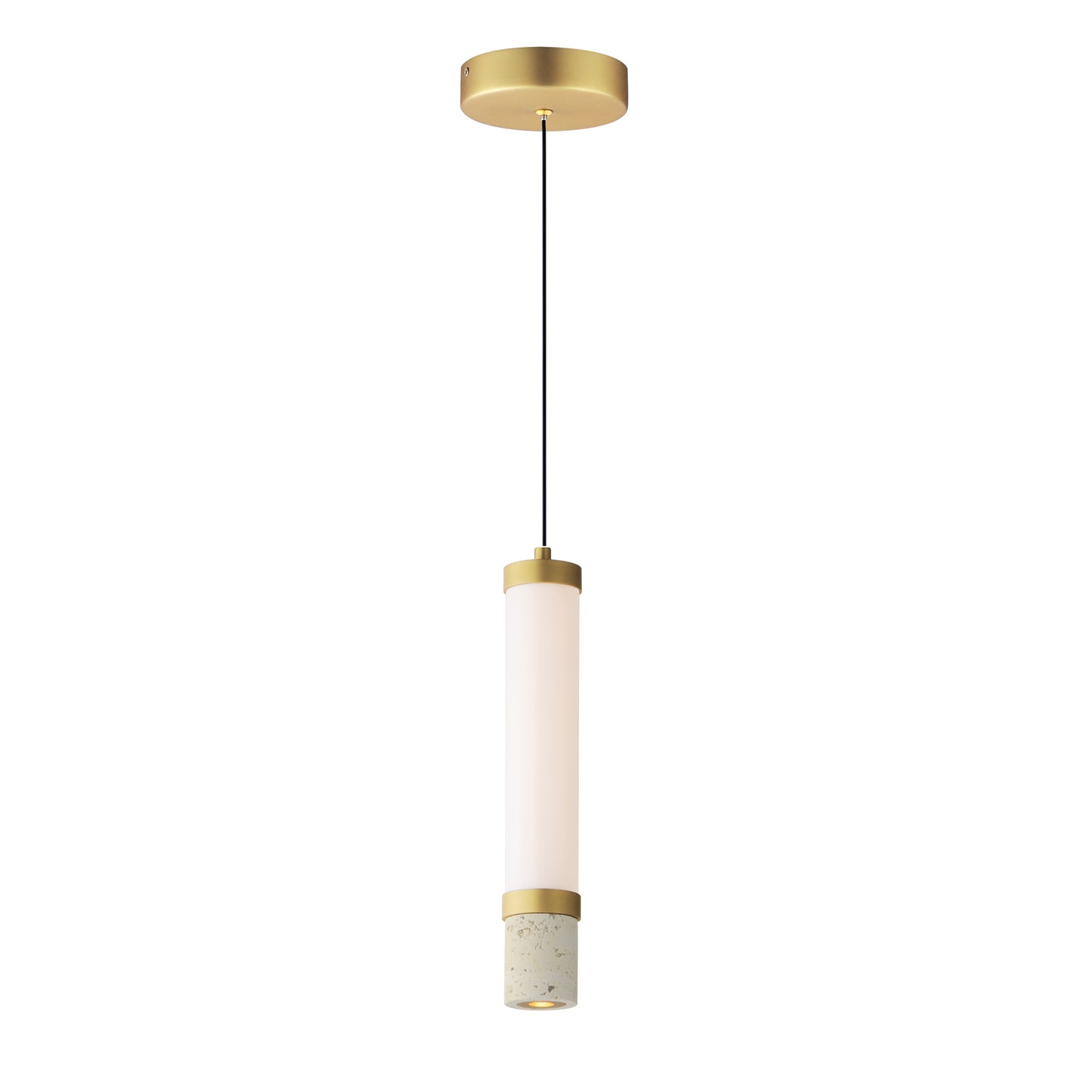 Travertine LED Pendant Travertine/Gold by ET2