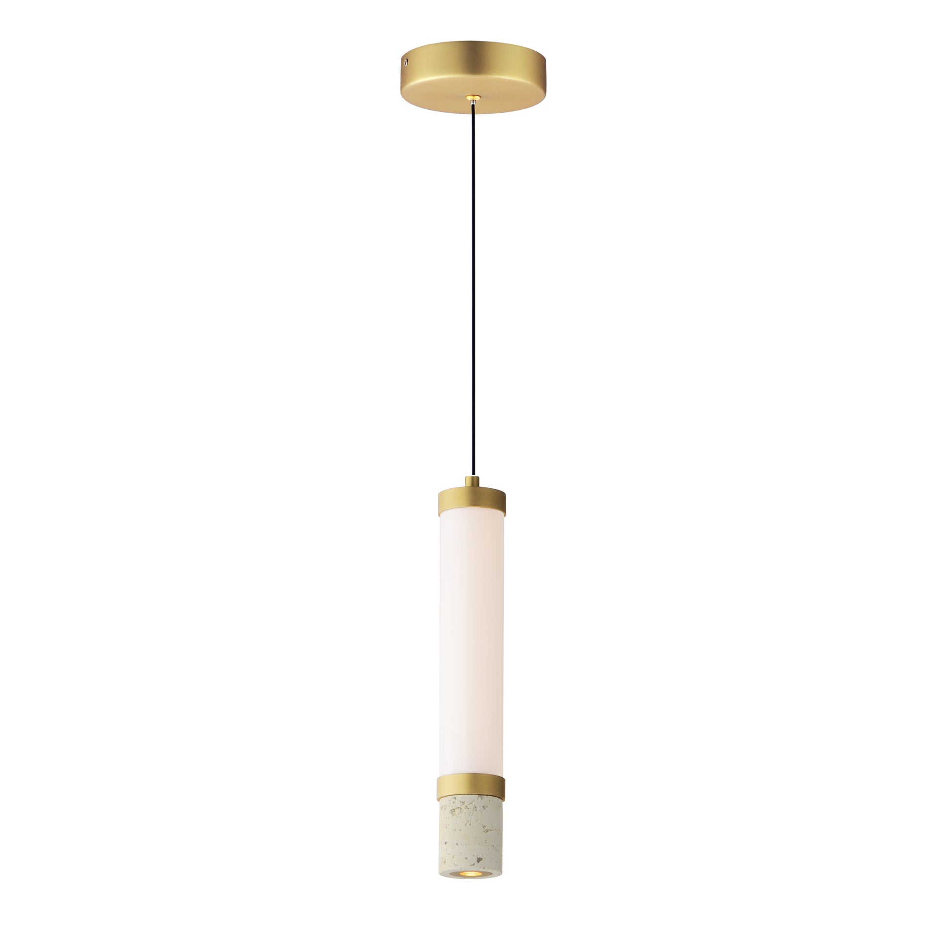 Travertine LED Pendant Travertine/Gold by ET2
