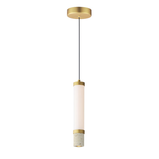 Travertine LED Pendant Travertine/Gold by ET2