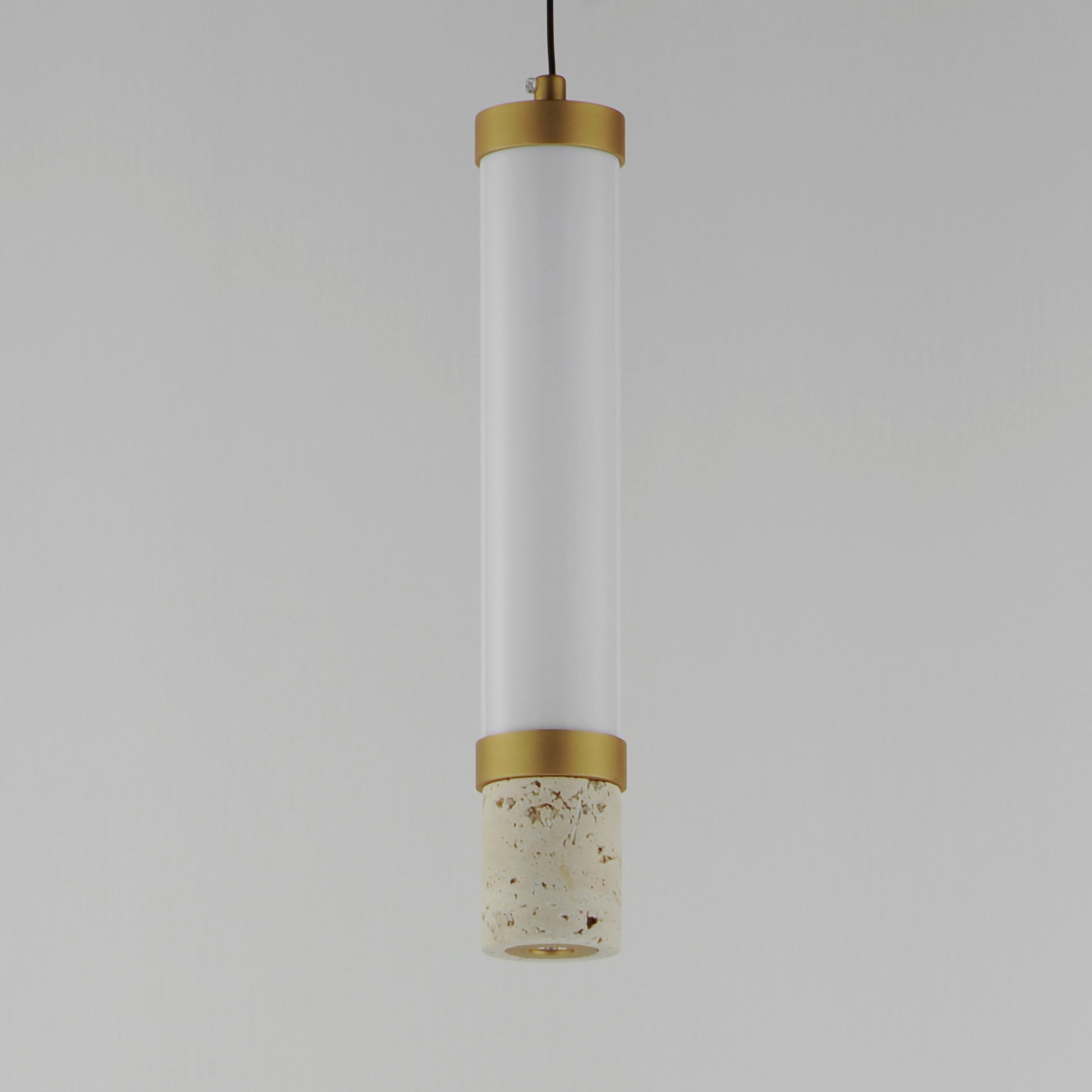 Travertine LED Pendant Travertine/Gold by ET2