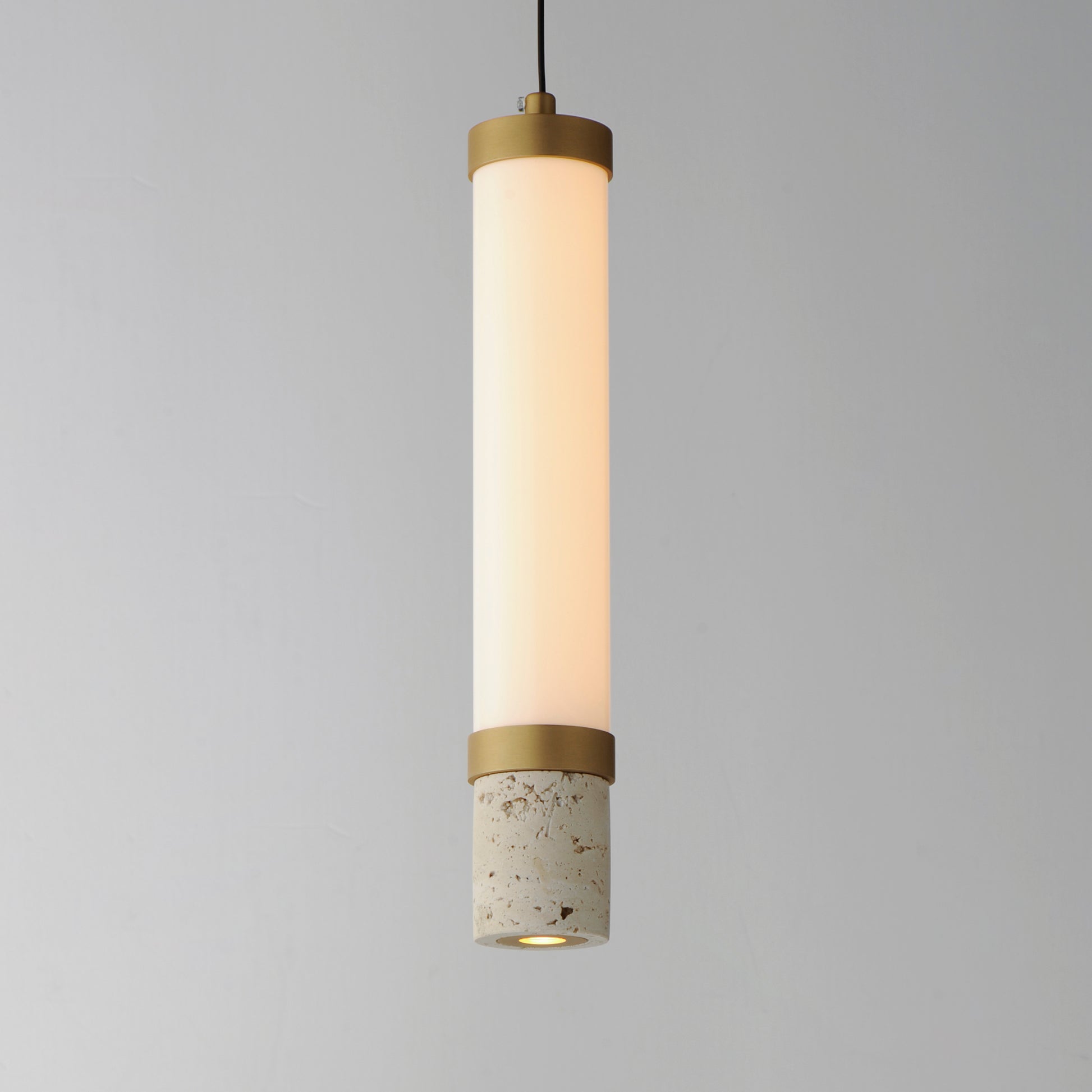 Travertine LED Pendant Travertine/Gold by ET2