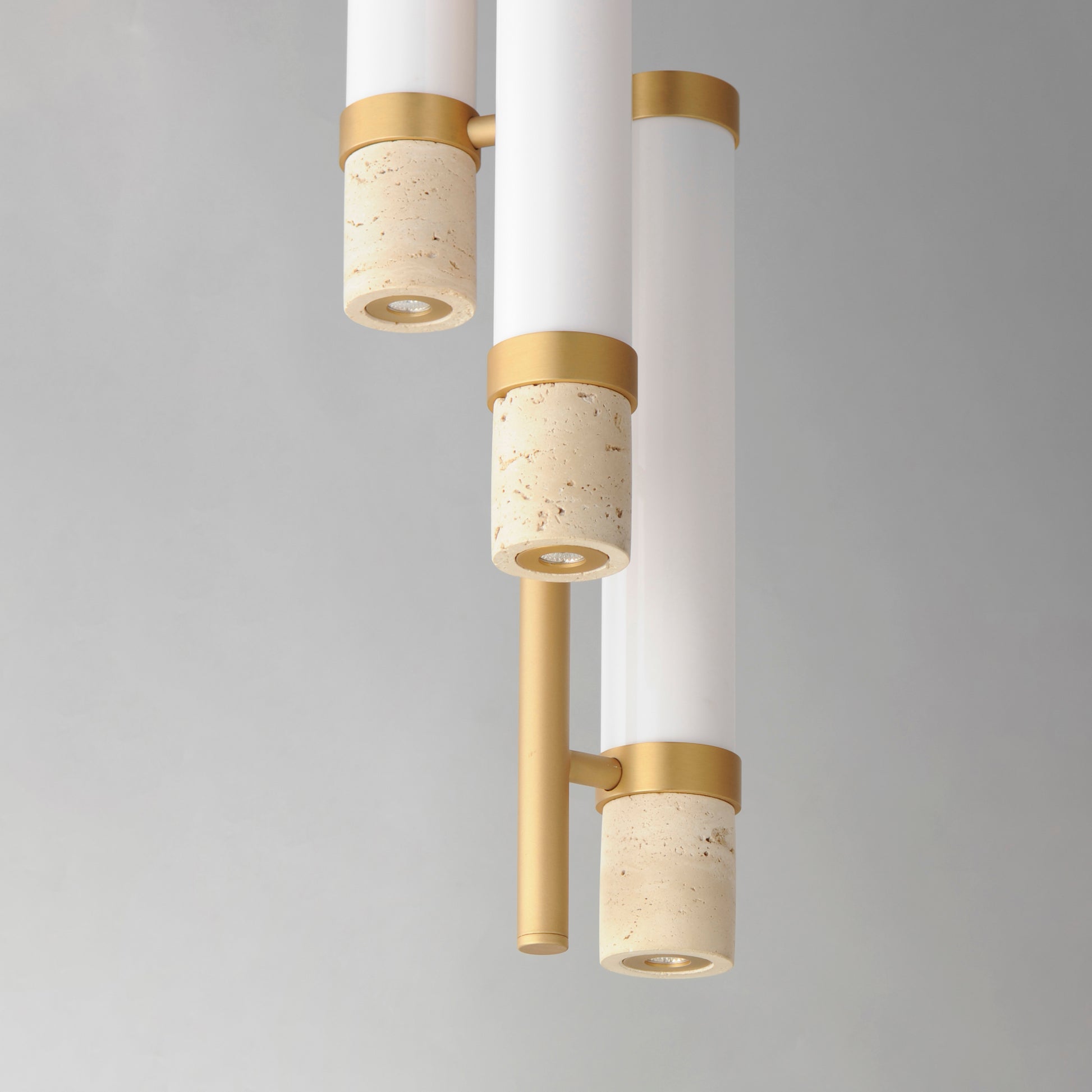 Travertine 3-Light LED Pendant Travertine/Gold by ET2