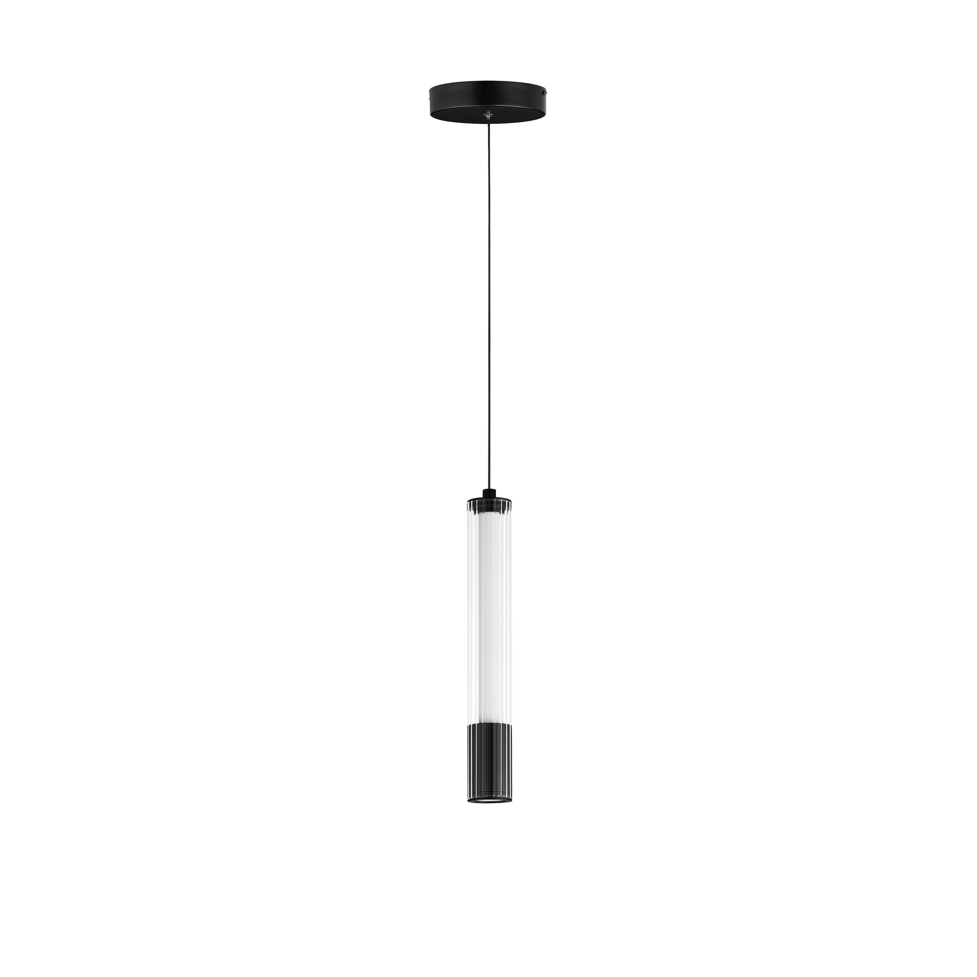 Cortex 10" LED Pendant Black by ET2