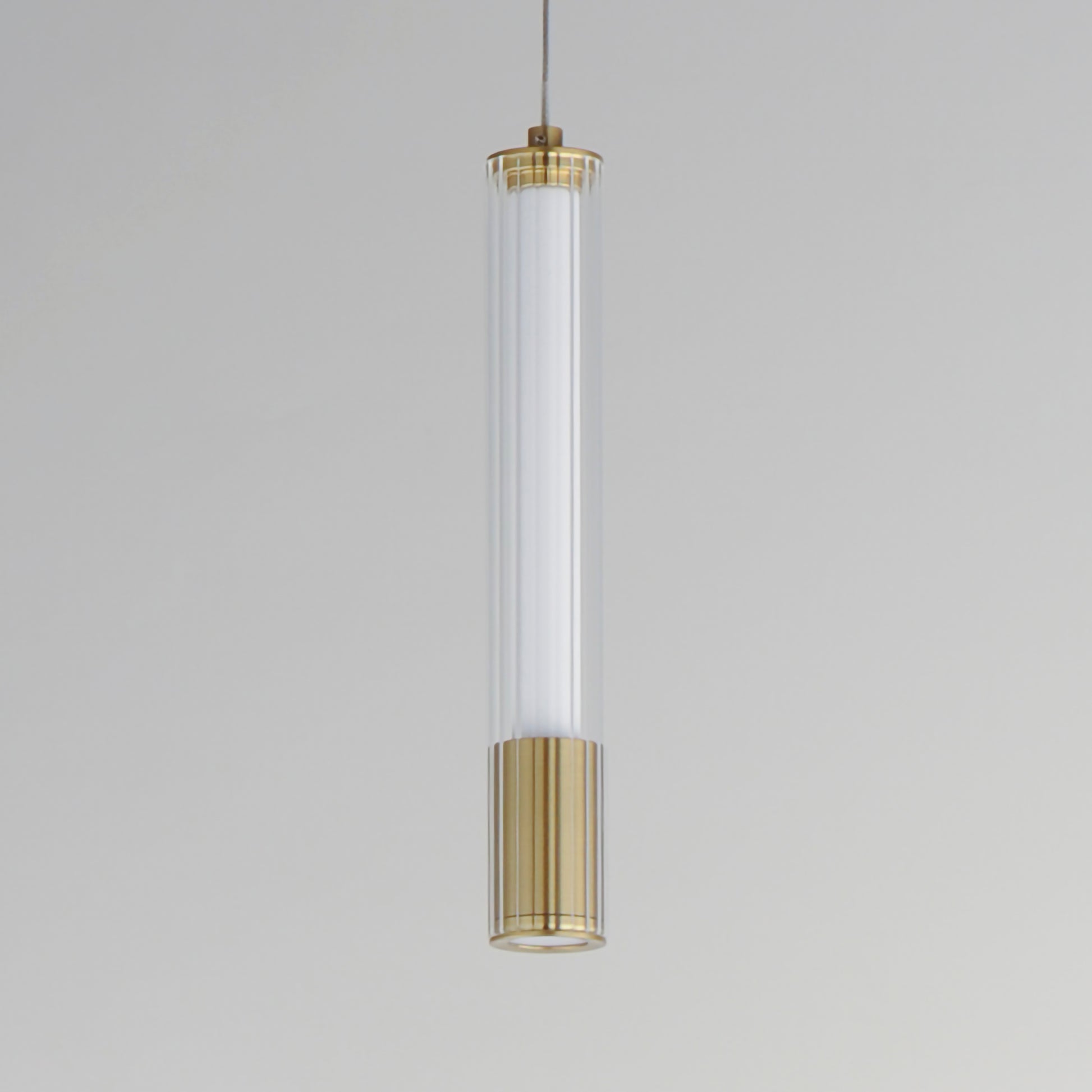 Cortex 10" LED Pendant Natural Aged Brass by ET2