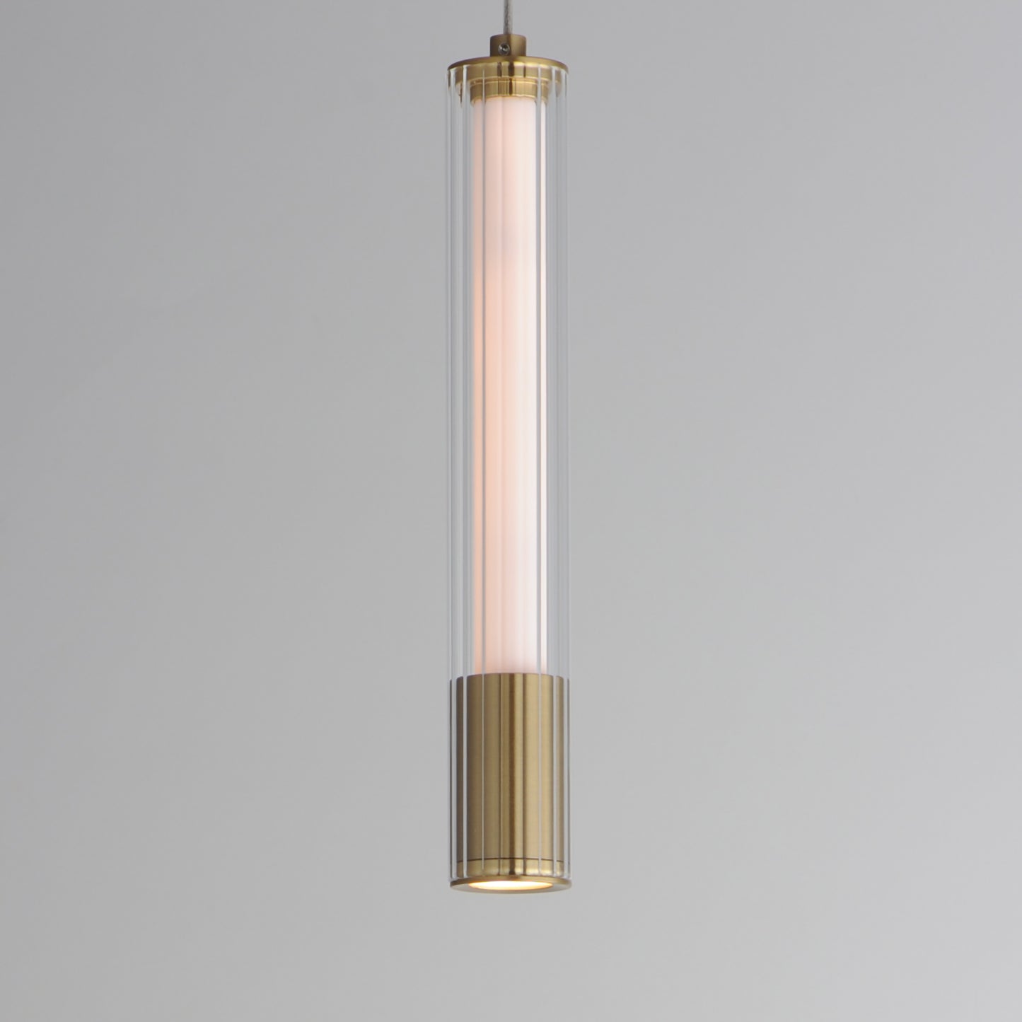 Cortex 10" LED Pendant Natural Aged Brass by ET2