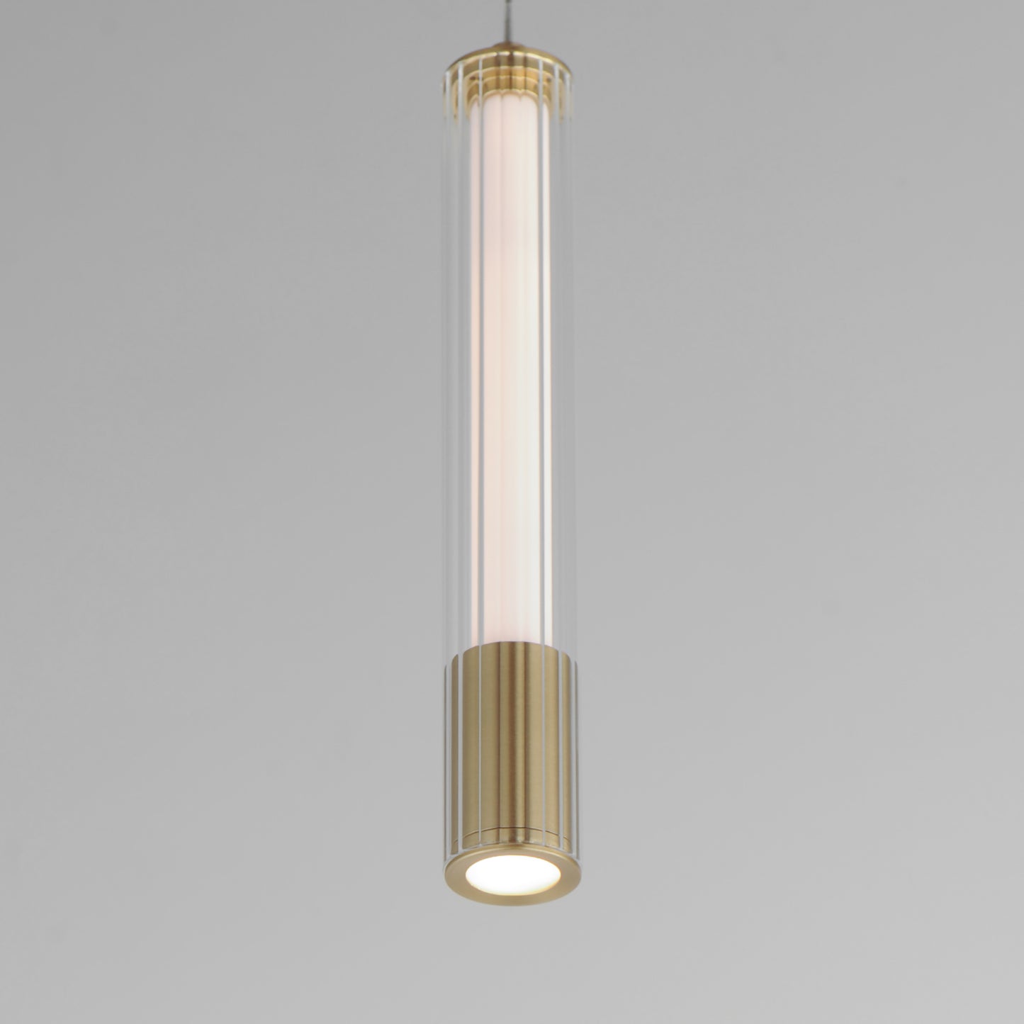Cortex 10" LED Pendant Natural Aged Brass by ET2