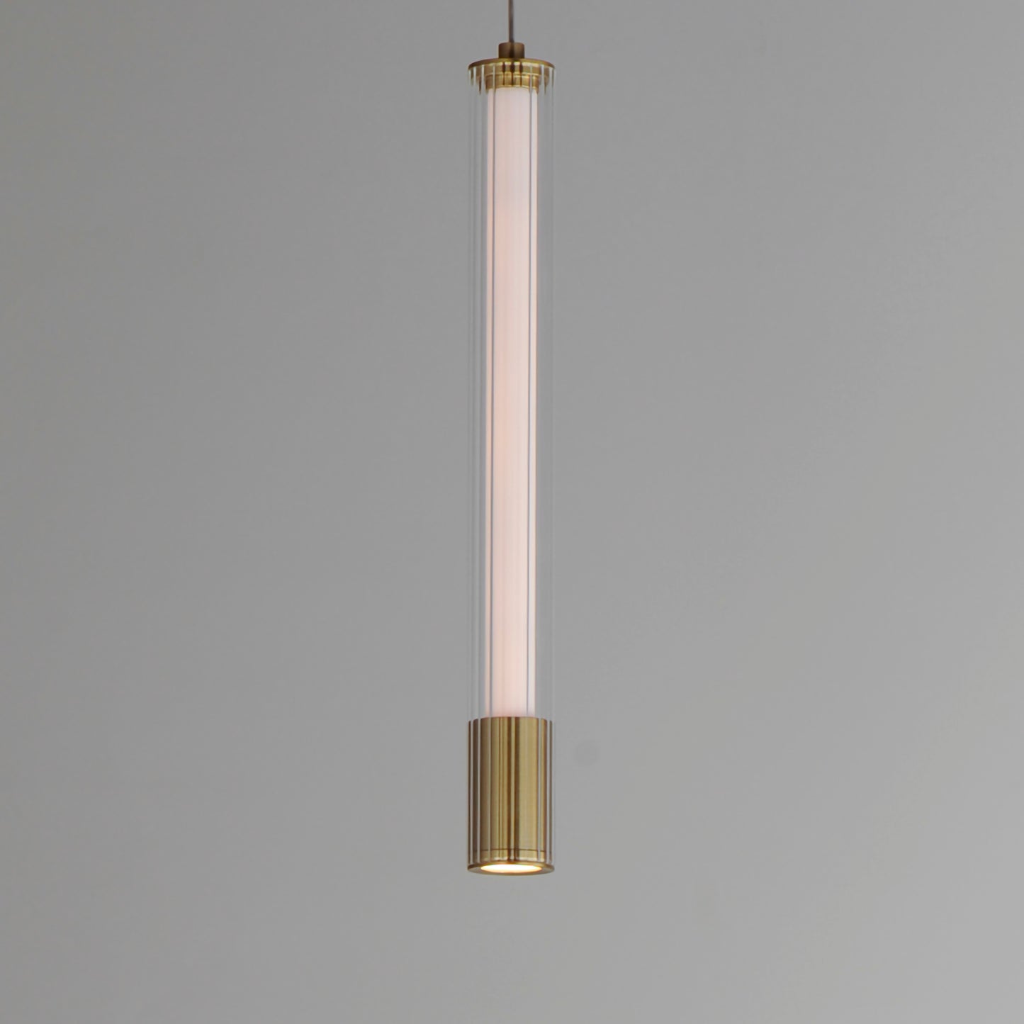 Cortex 14" LED Pendant Natural Aged Brass by ET2