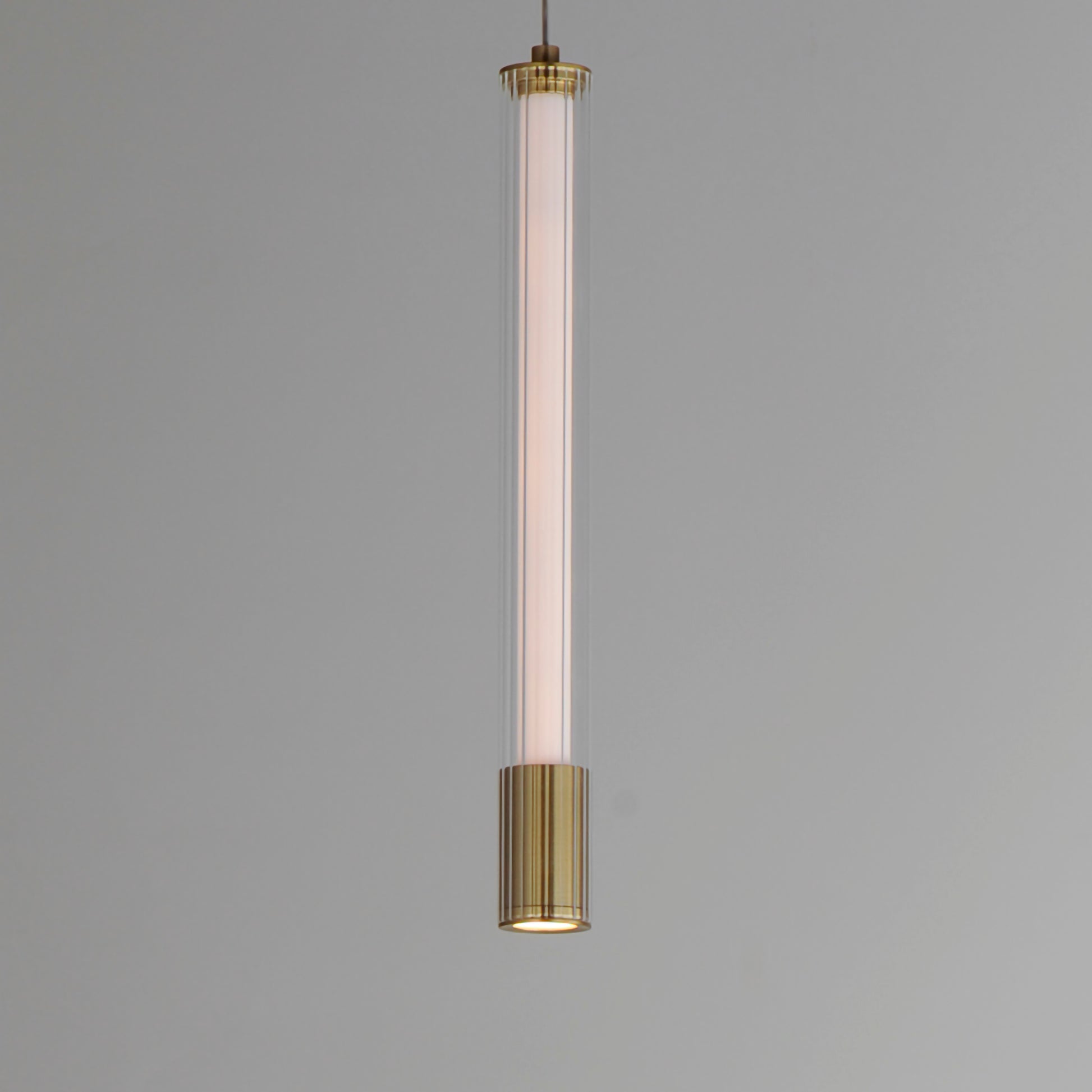Cortex 14" LED Pendant Natural Aged Brass by ET2