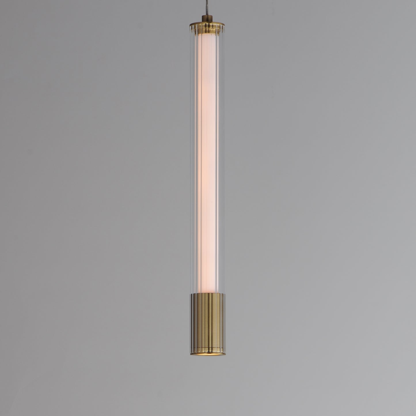 Cortex 14" LED Pendant Natural Aged Brass by ET2