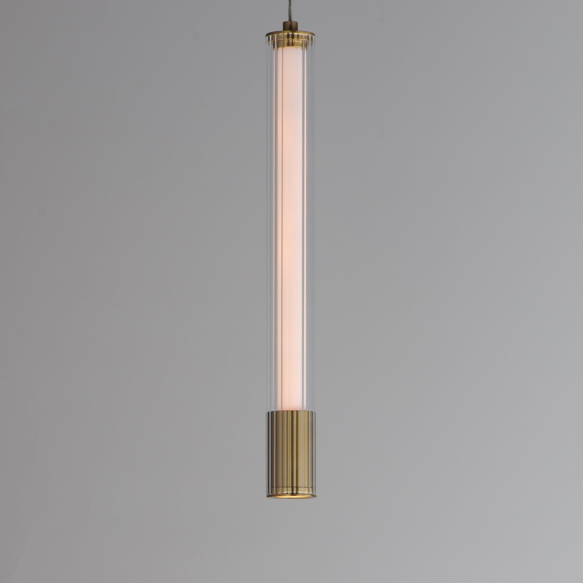 Cortex 14" LED Pendant Natural Aged Brass by ET2