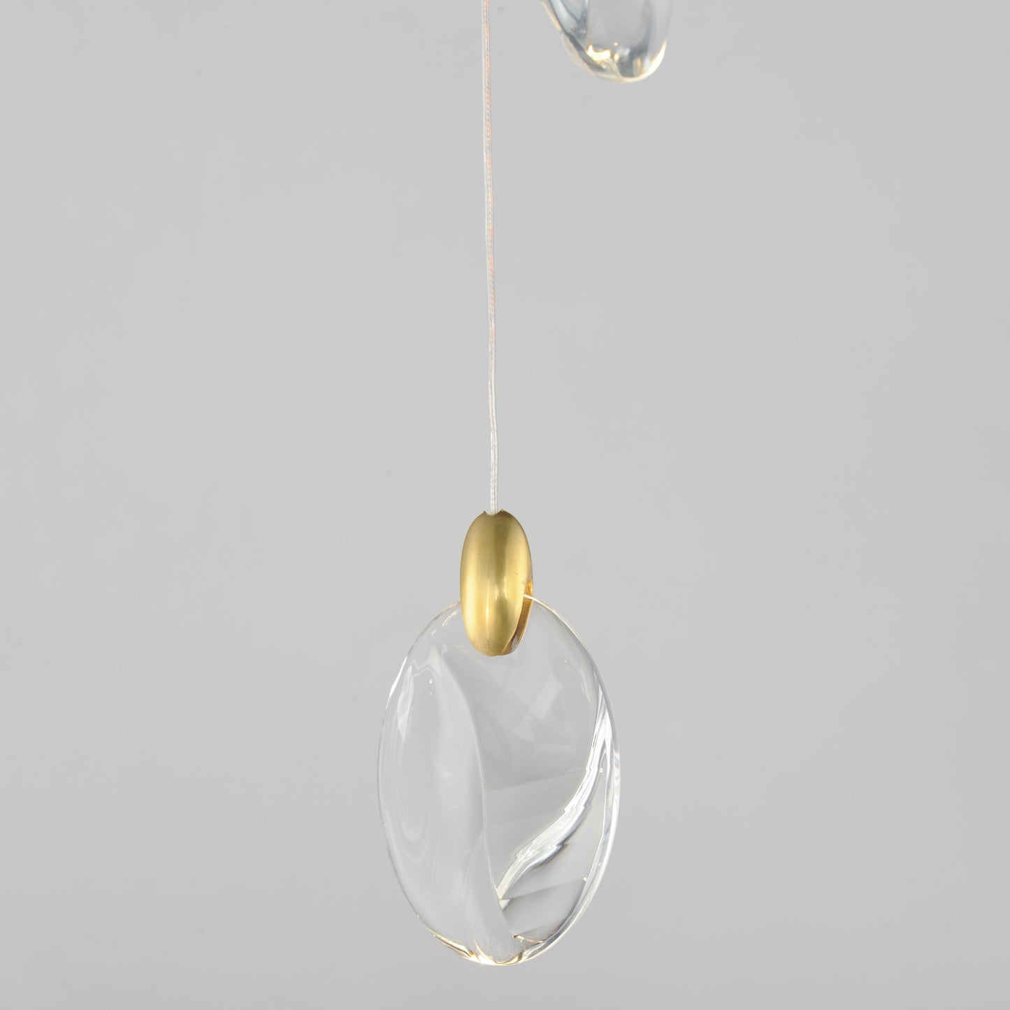 Pebble 3-Light LED Pendant Black/Polished Gold by ET2