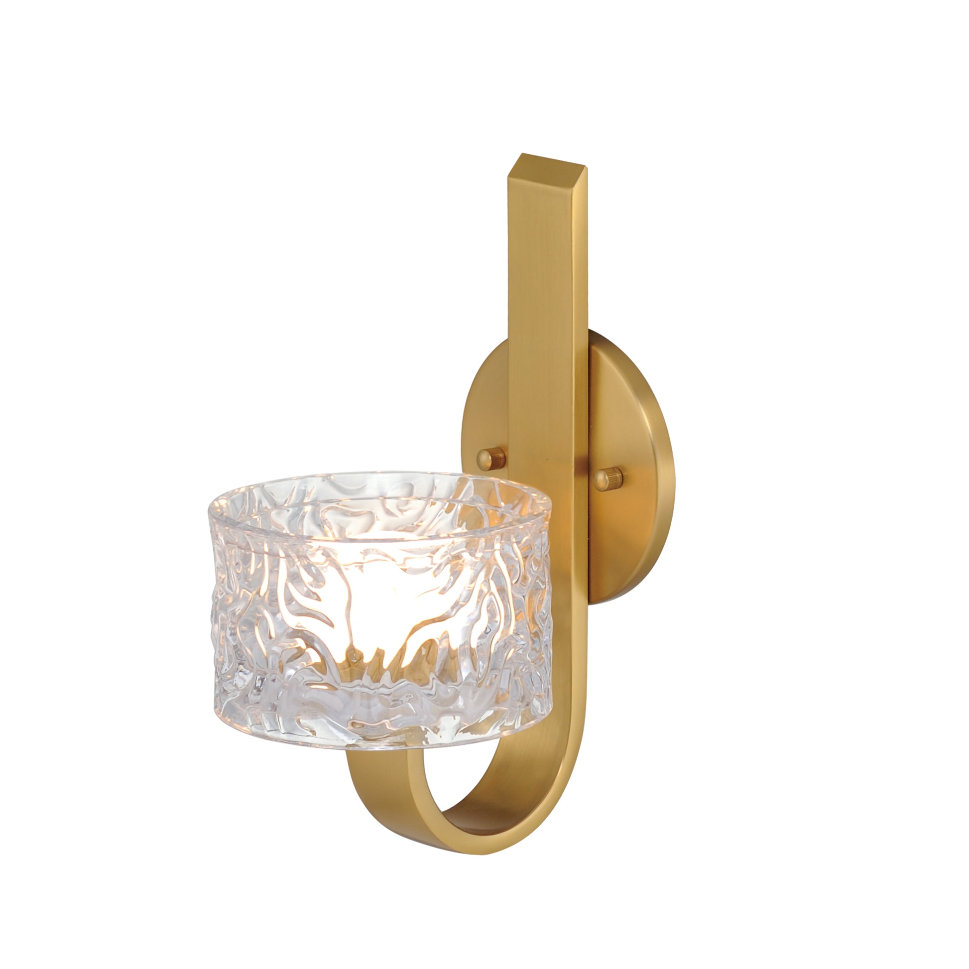Elysian LED Wall Sconce Natural Aged Brass by ET2