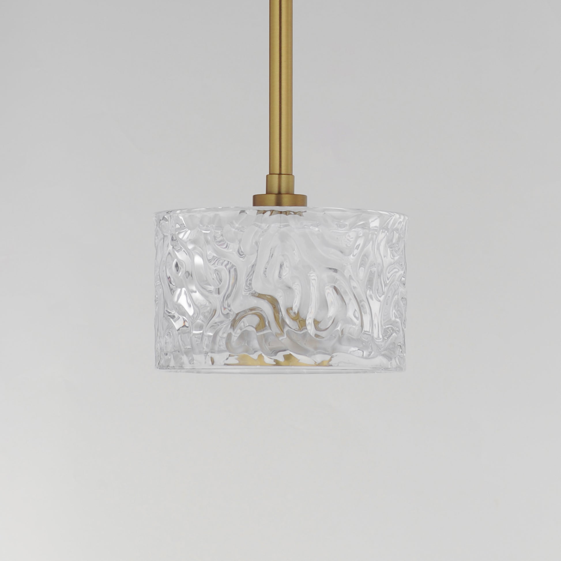 Elysian LED Pendant Natural Aged Brass by ET2