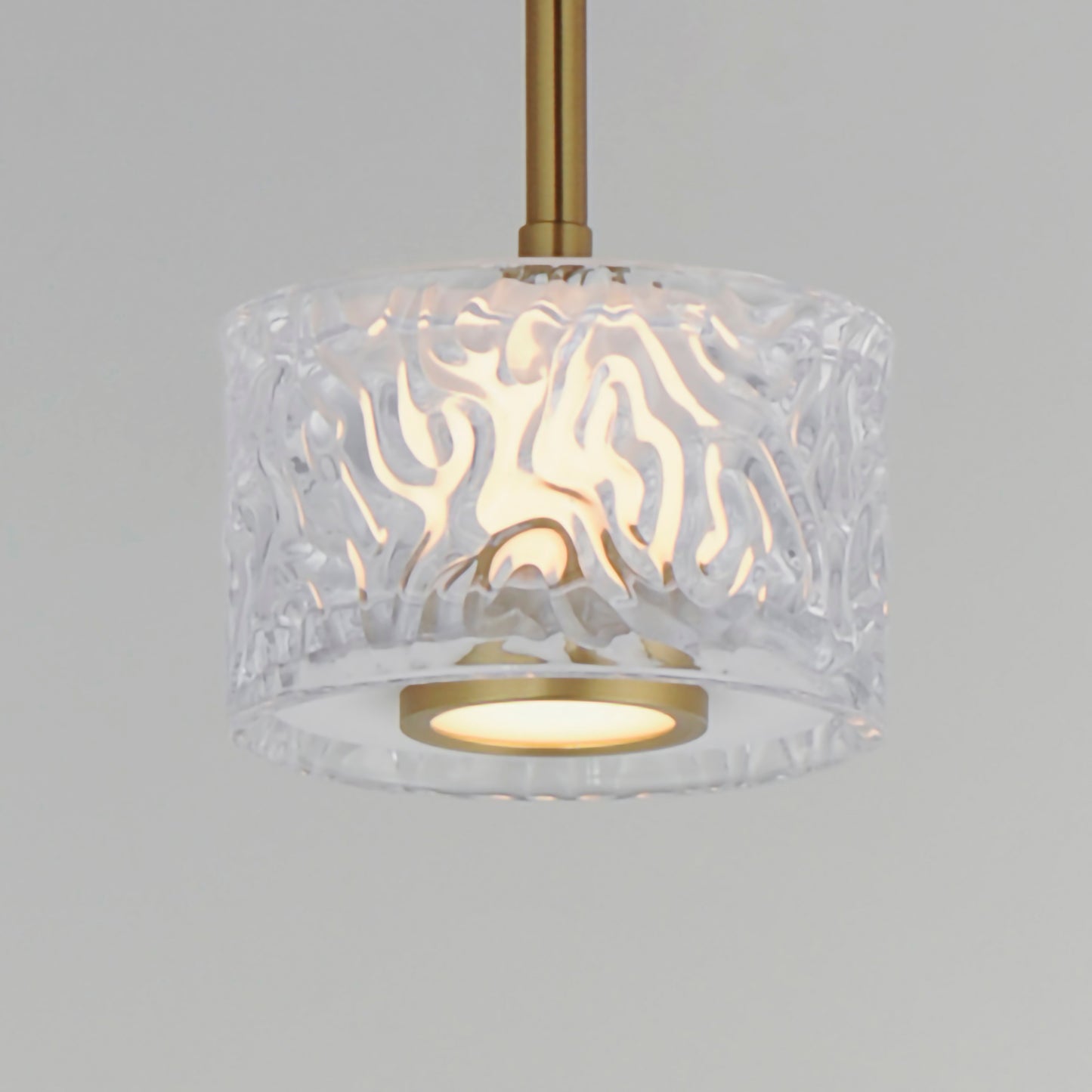 Elysian LED Pendant Natural Aged Brass by ET2