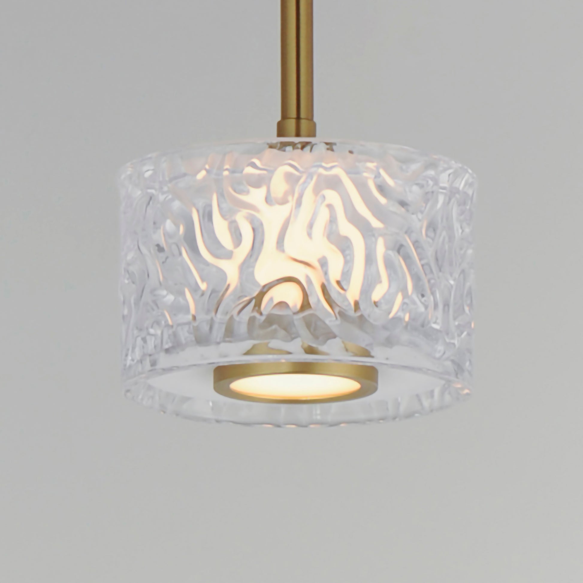 Elysian LED Pendant Natural Aged Brass by ET2