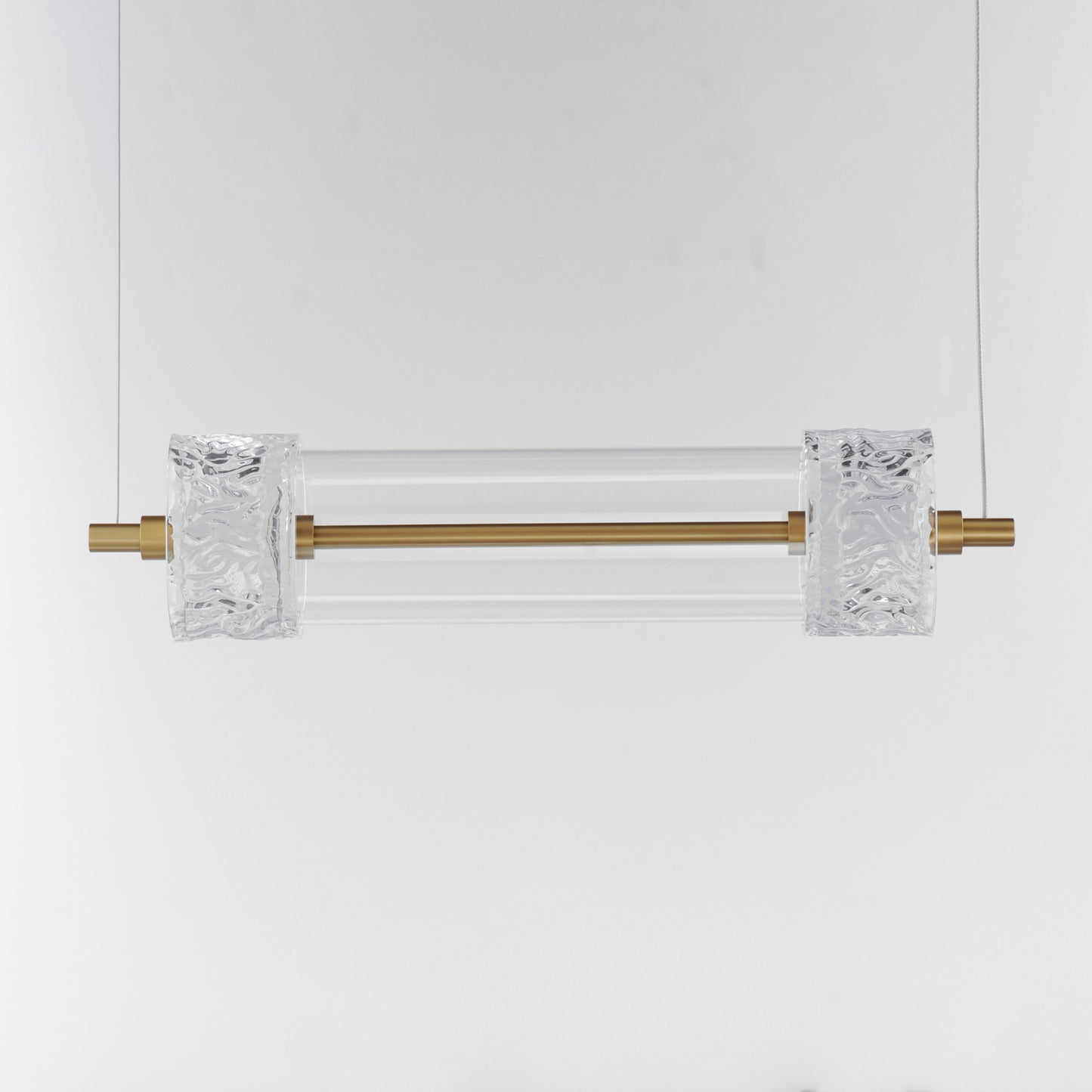 Elysian 2-Light LED Pendant Natural Aged Brass by ET2