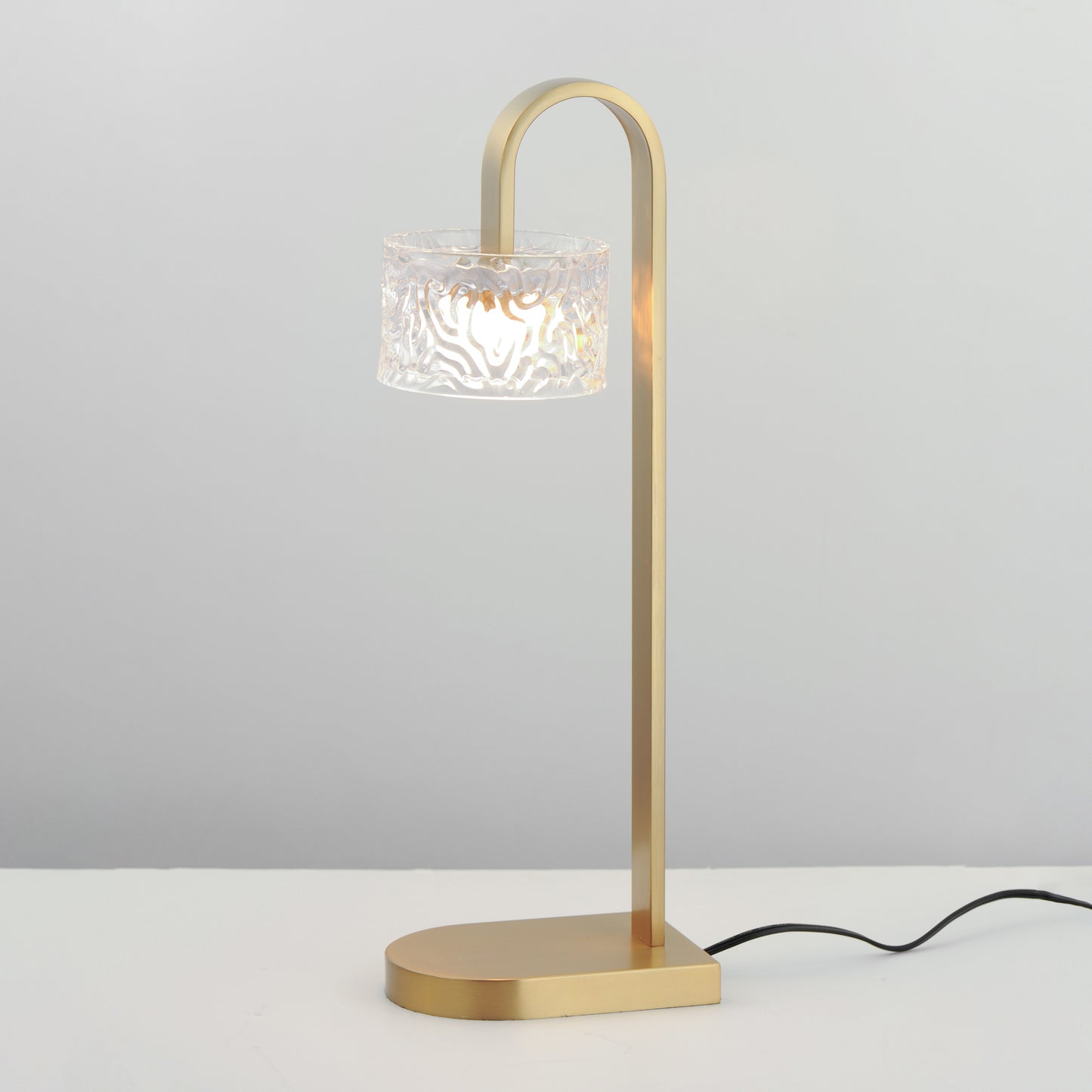 Elysian LED Table Lamp Natural Aged Brass by ET2