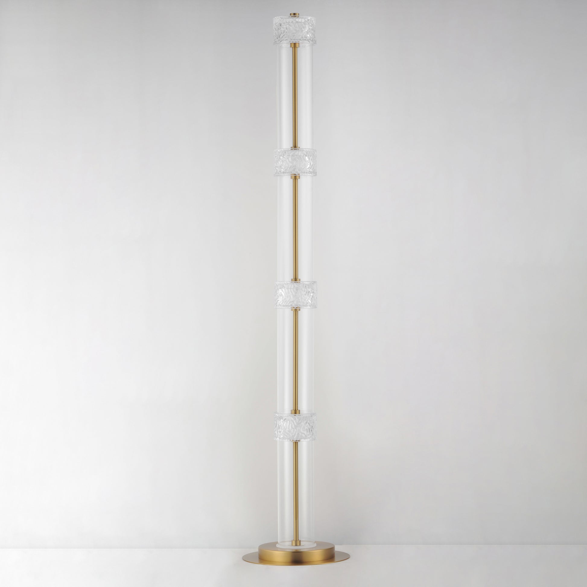 Elysian 4-Light LED Floor Lamp Natural Aged Brass by ET2
