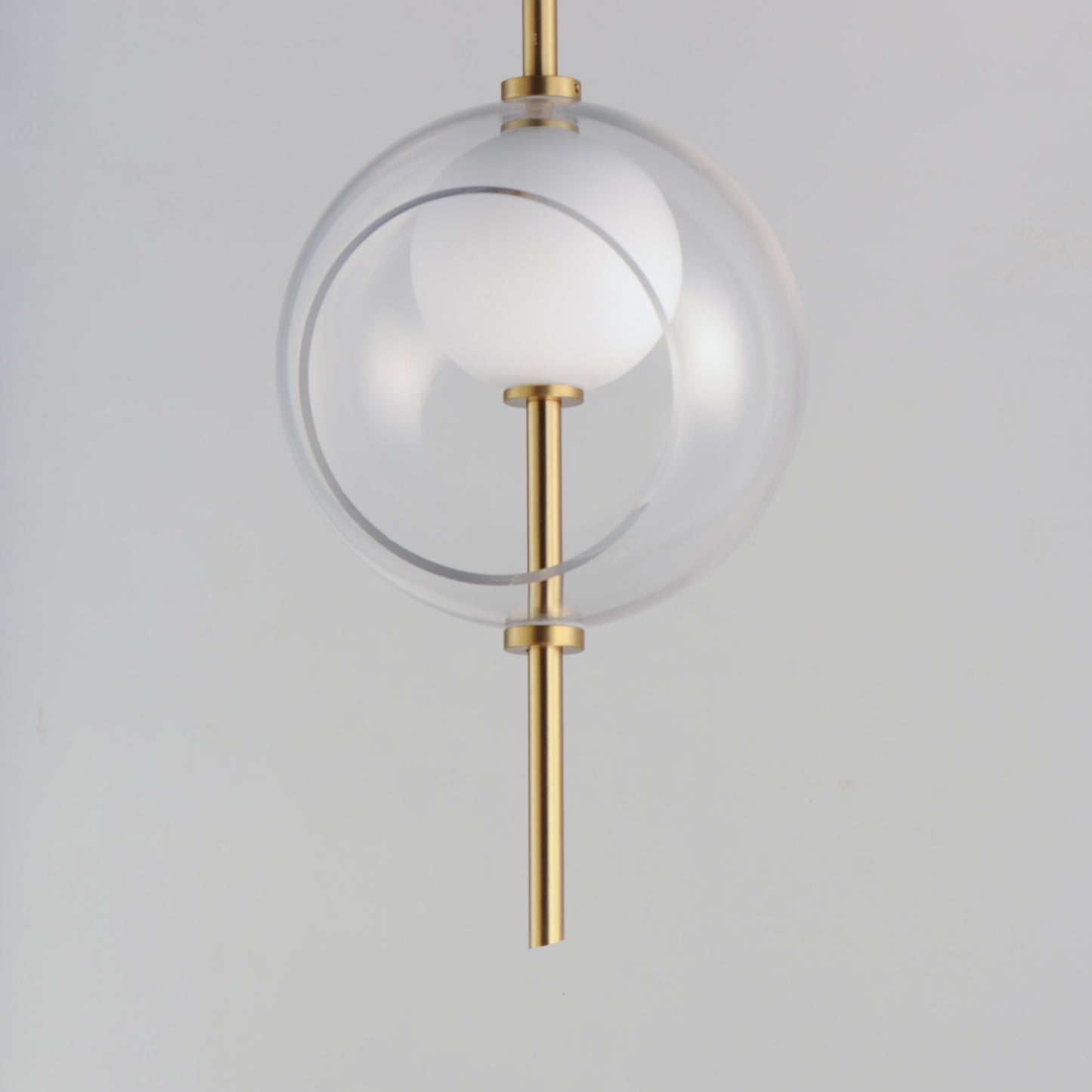 Martini 8" LED Pendant Natural Aged Brass by ET2