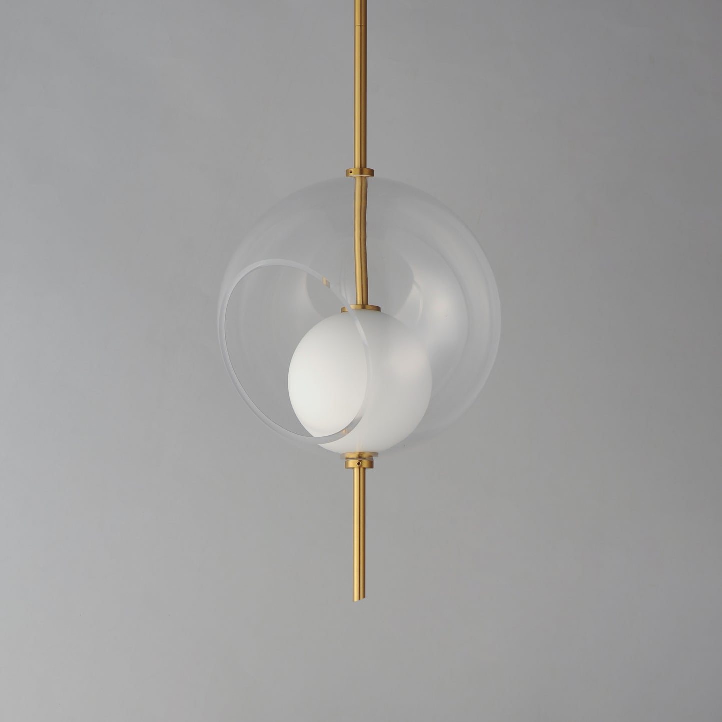Martini 12" LED Pendant Natural Aged Brass by ET2
