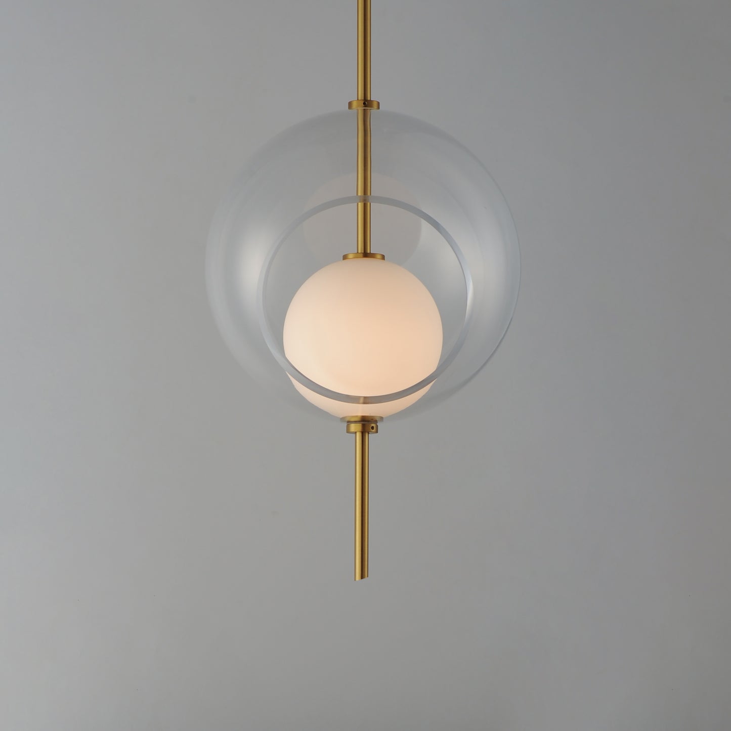 Martini 12" LED Pendant Natural Aged Brass by ET2