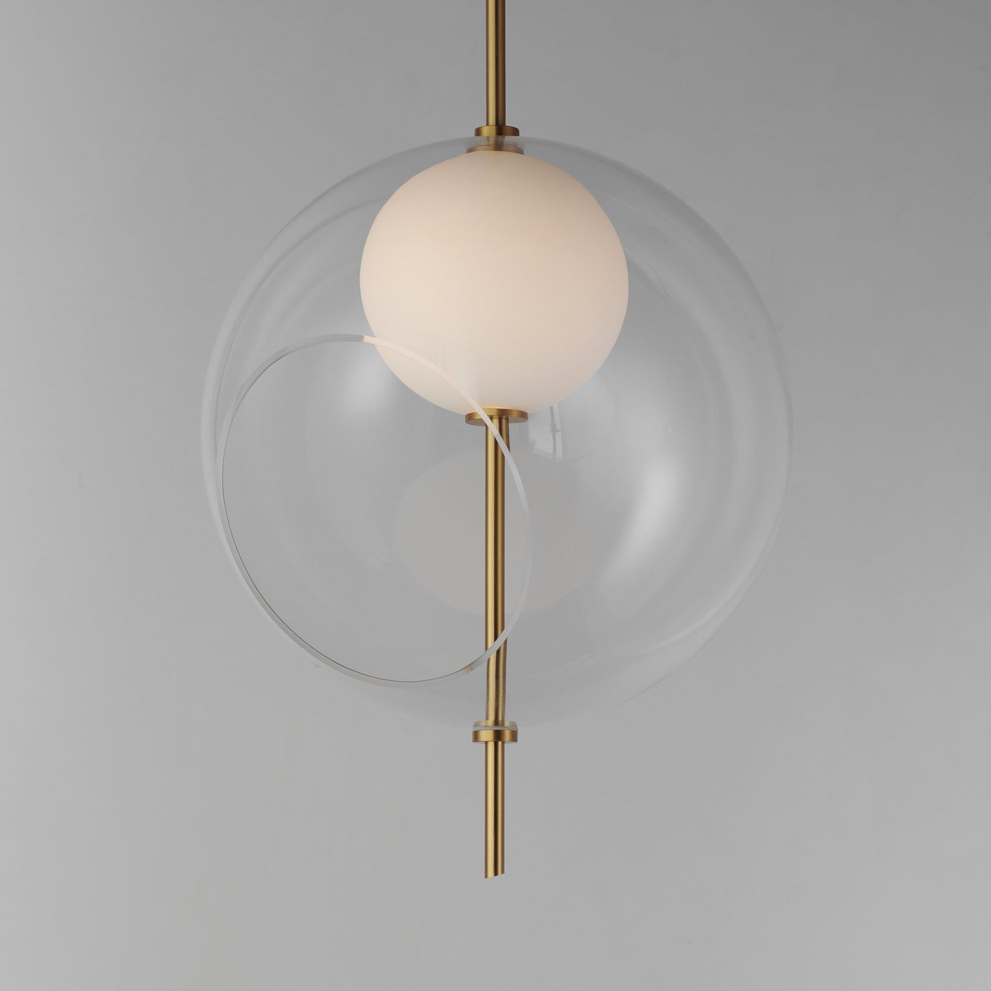 Martini 16" LED Pendant Natural Aged Brass by ET2